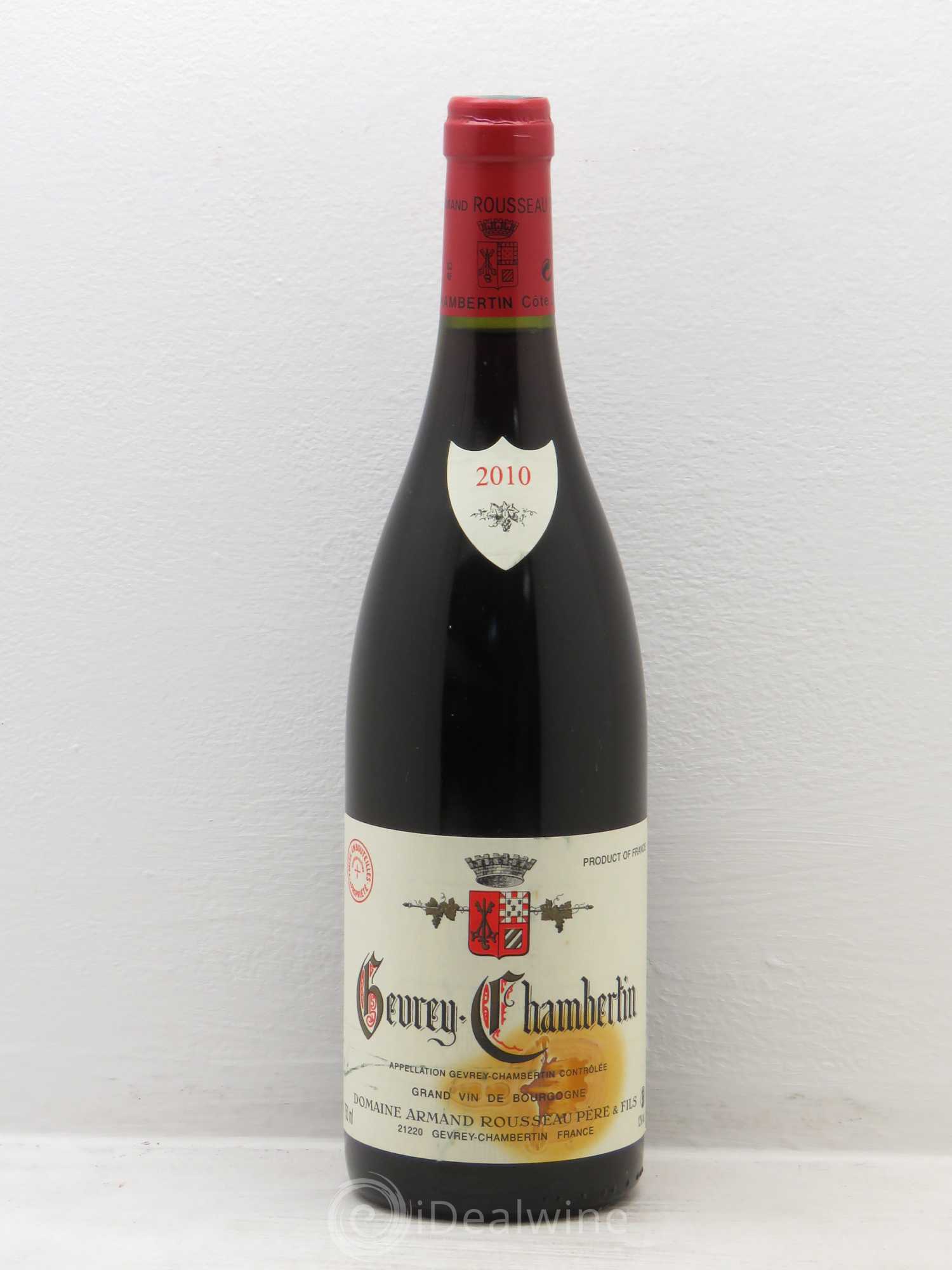 Gevrey-Chambertin Armand Rousseau (Domaine) 2010 - Lot de 1 bouteille - 0