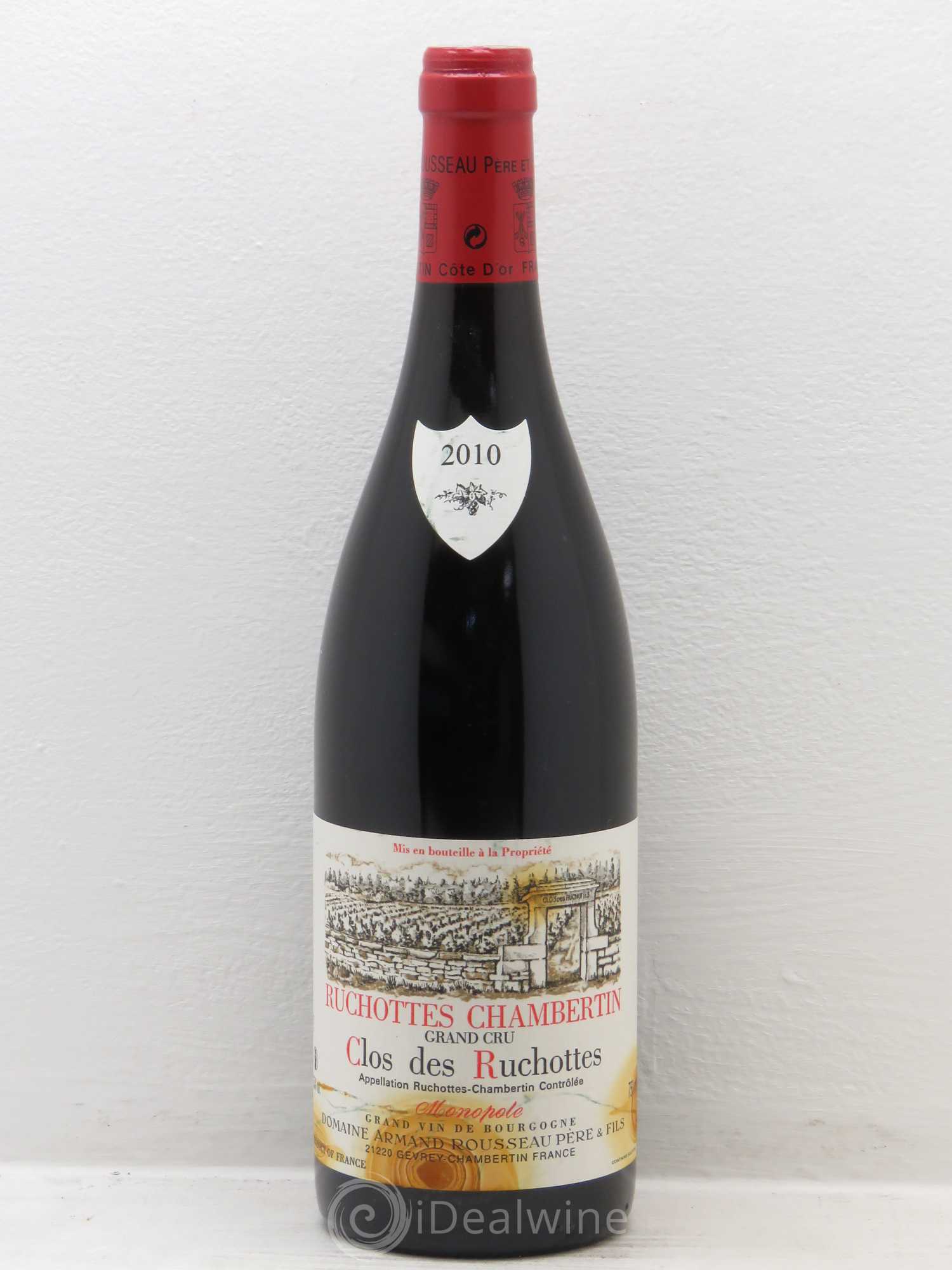 Ruchottes-Chambertin Grand Cru Clos des Ruchottes Armand Rousseau (Domaine) 2010 - Lot de 1 bouteille - 0