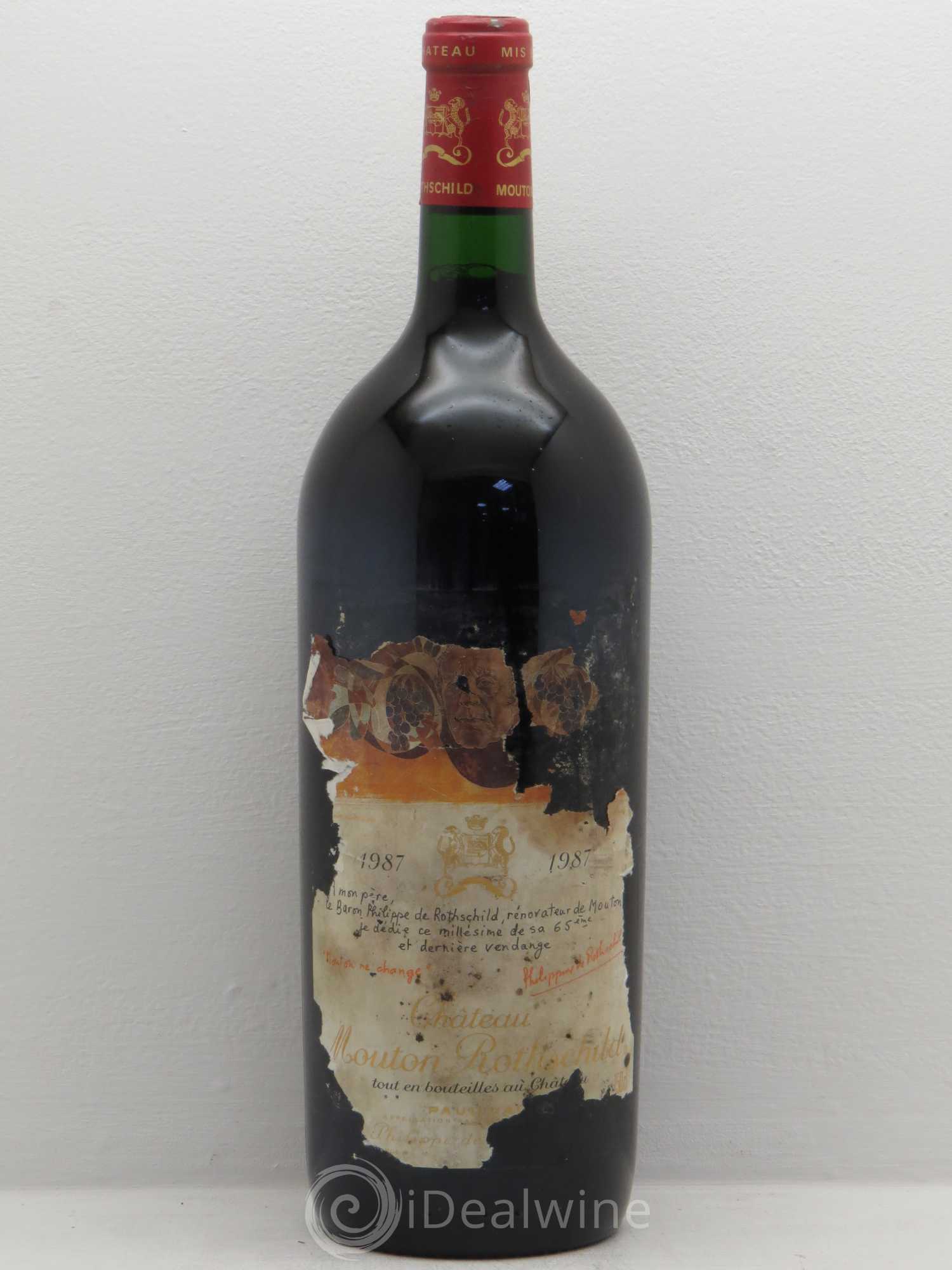 Château Mouton Rothschild 1er Grand Cru Classé 1987 - Lot de 1 magnum - 0