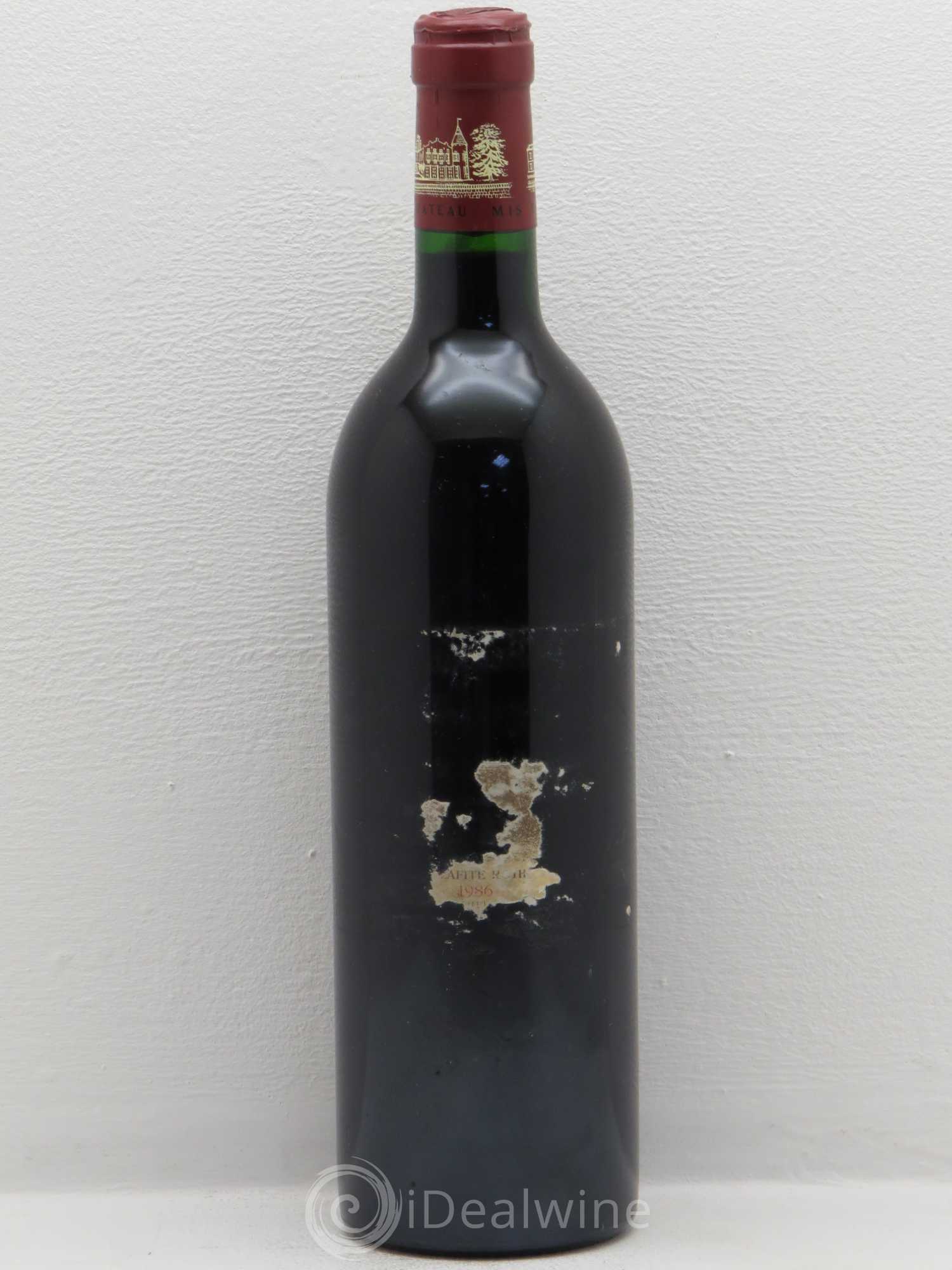 Château Lafite Rothschild 1er Grand Cru Classé 1986 - Lot de 1 bouteille - 0