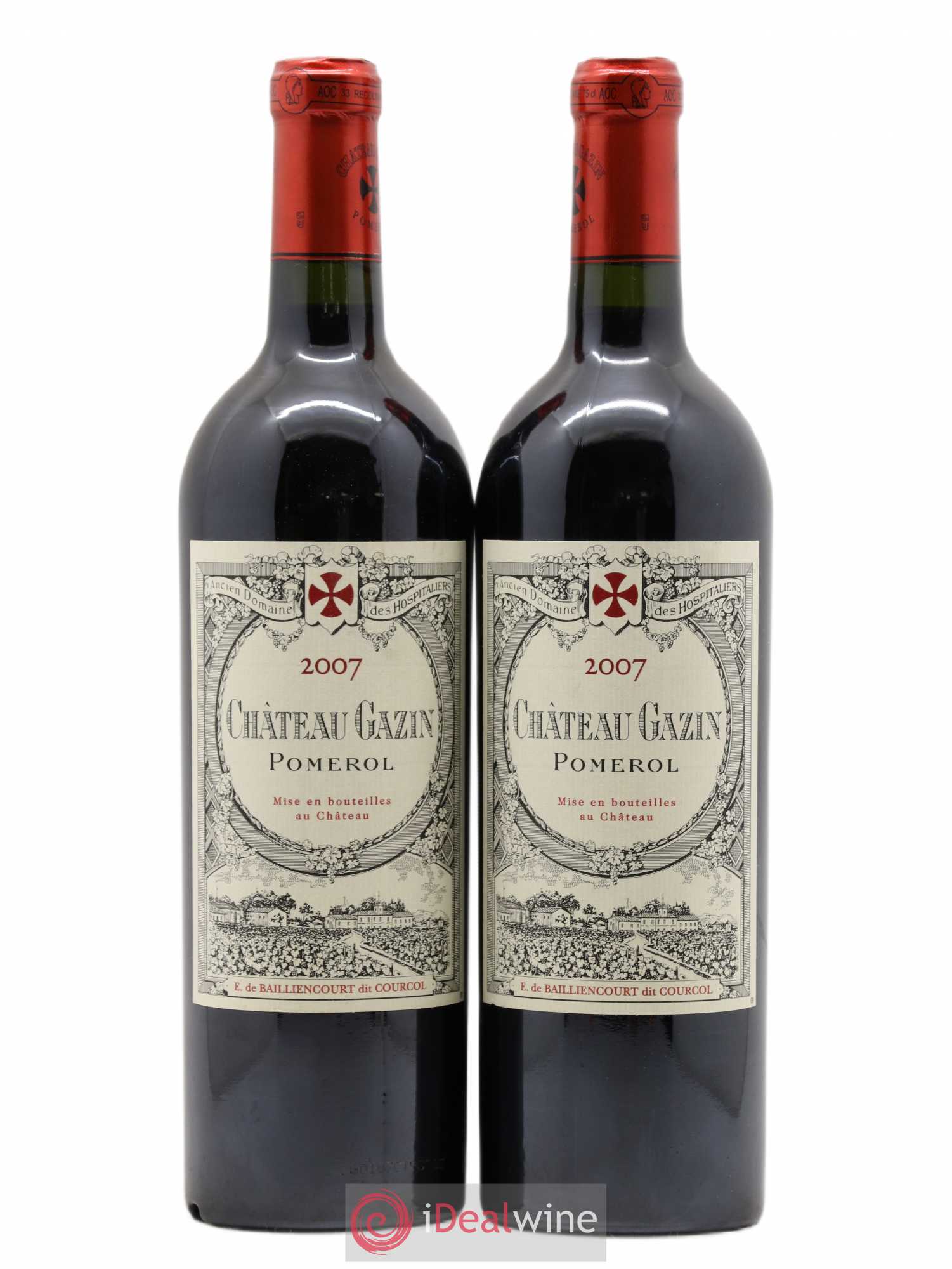Château Gazin 2007 - Lot de 2 bouteilles - 0