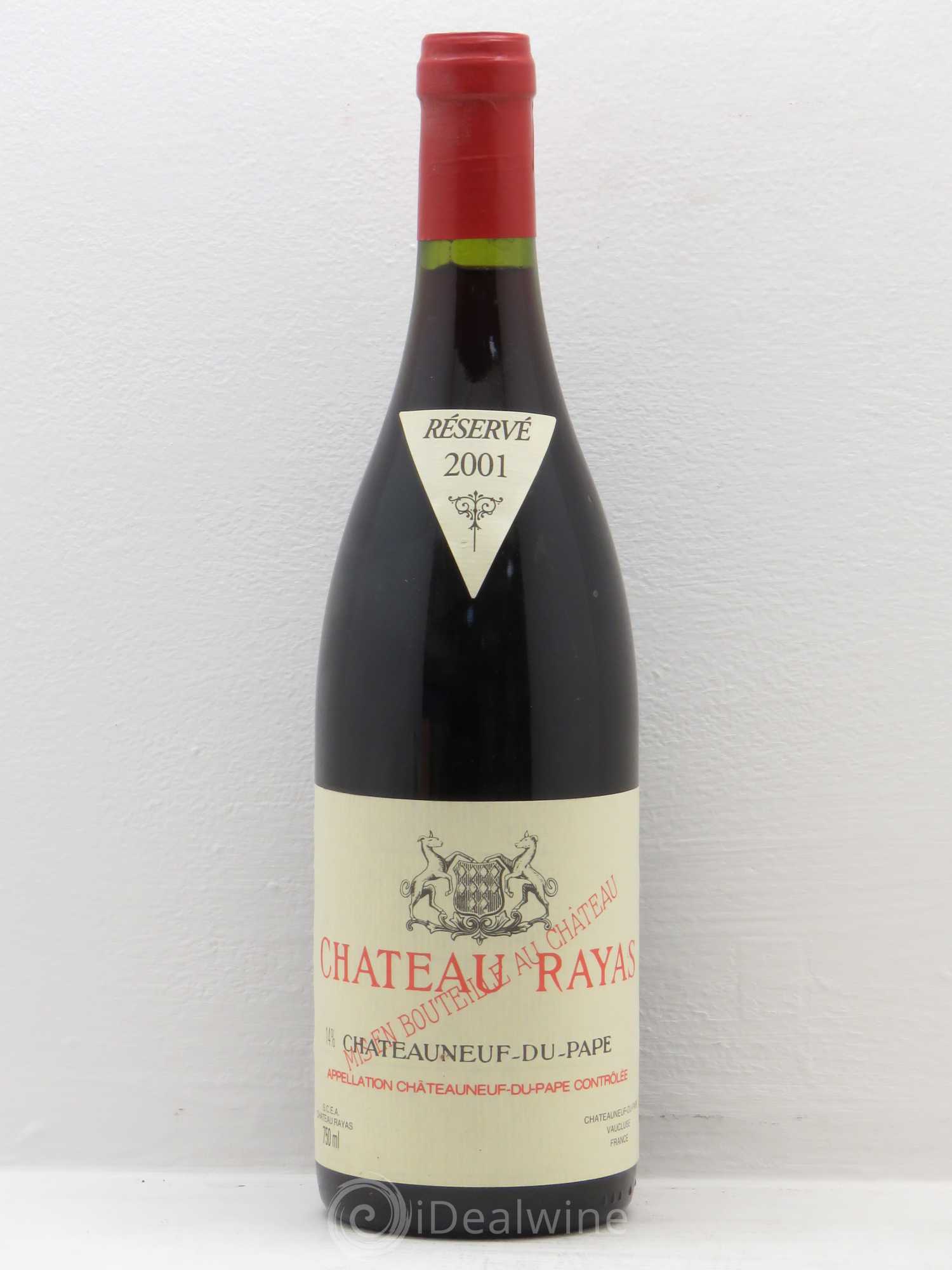 Châteauneuf-du-Pape Château Rayas Emmanuel Reynaud 2001 - Lot de 1 bouteille - 0