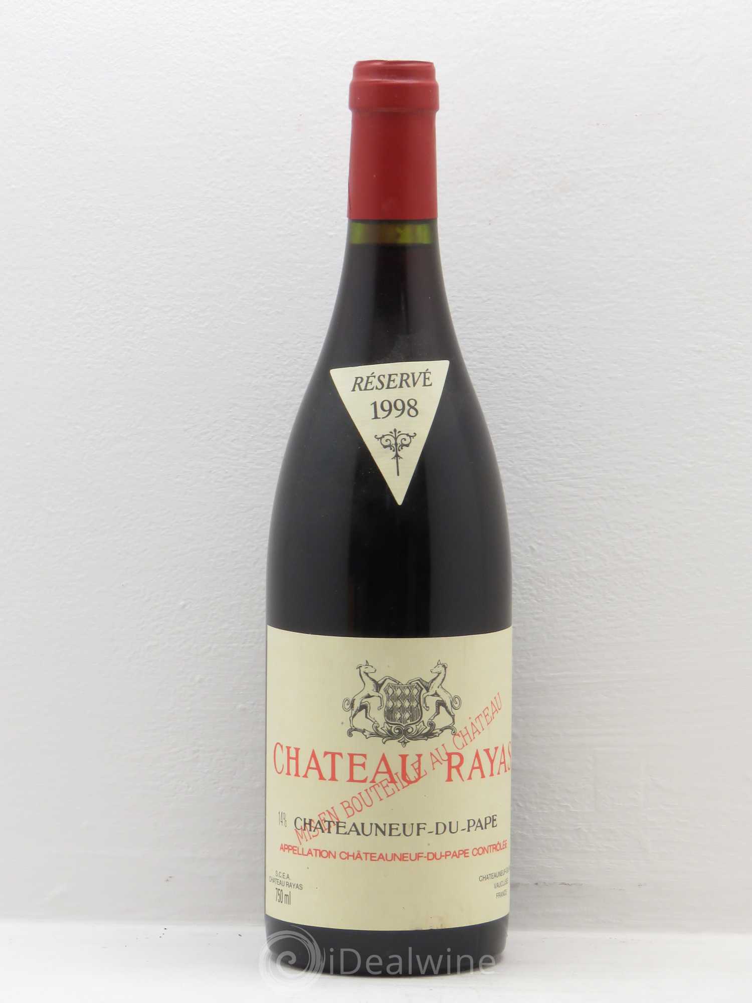 Châteauneuf-du-Pape Château Rayas Emmanuel Reynaud 1998 - Lot de 1 bouteille - 0