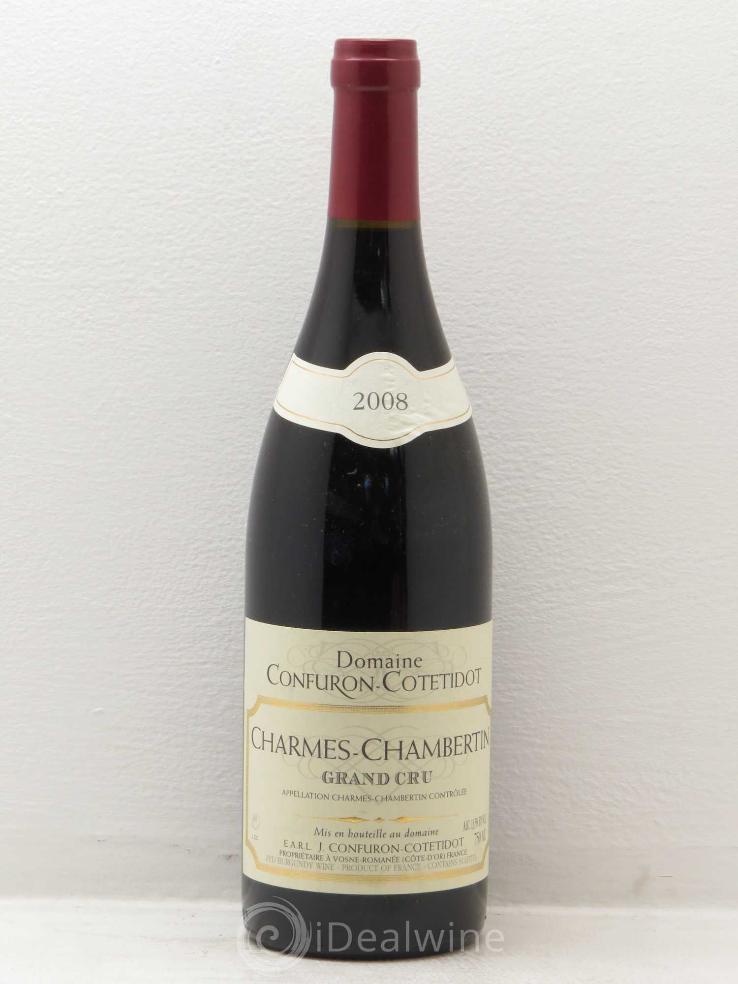 Charmes-Chambertin Grand Cru Confuron-Cotetidot 2008 - Lot de 1 bouteille - 0