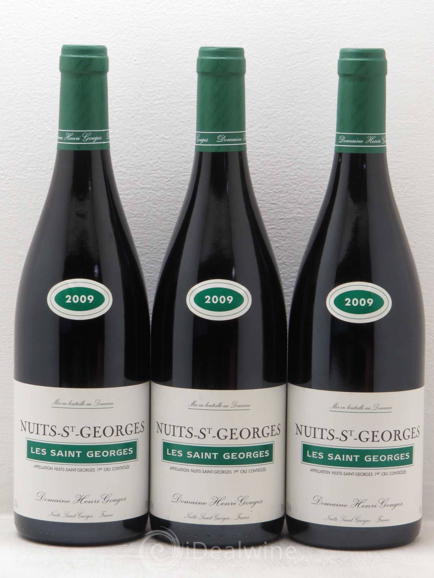 Nuits-Saint-Georges 1er Cru Les Saints Georges Henri Gouges 2009 - Lot de 3 bouteilles - 0