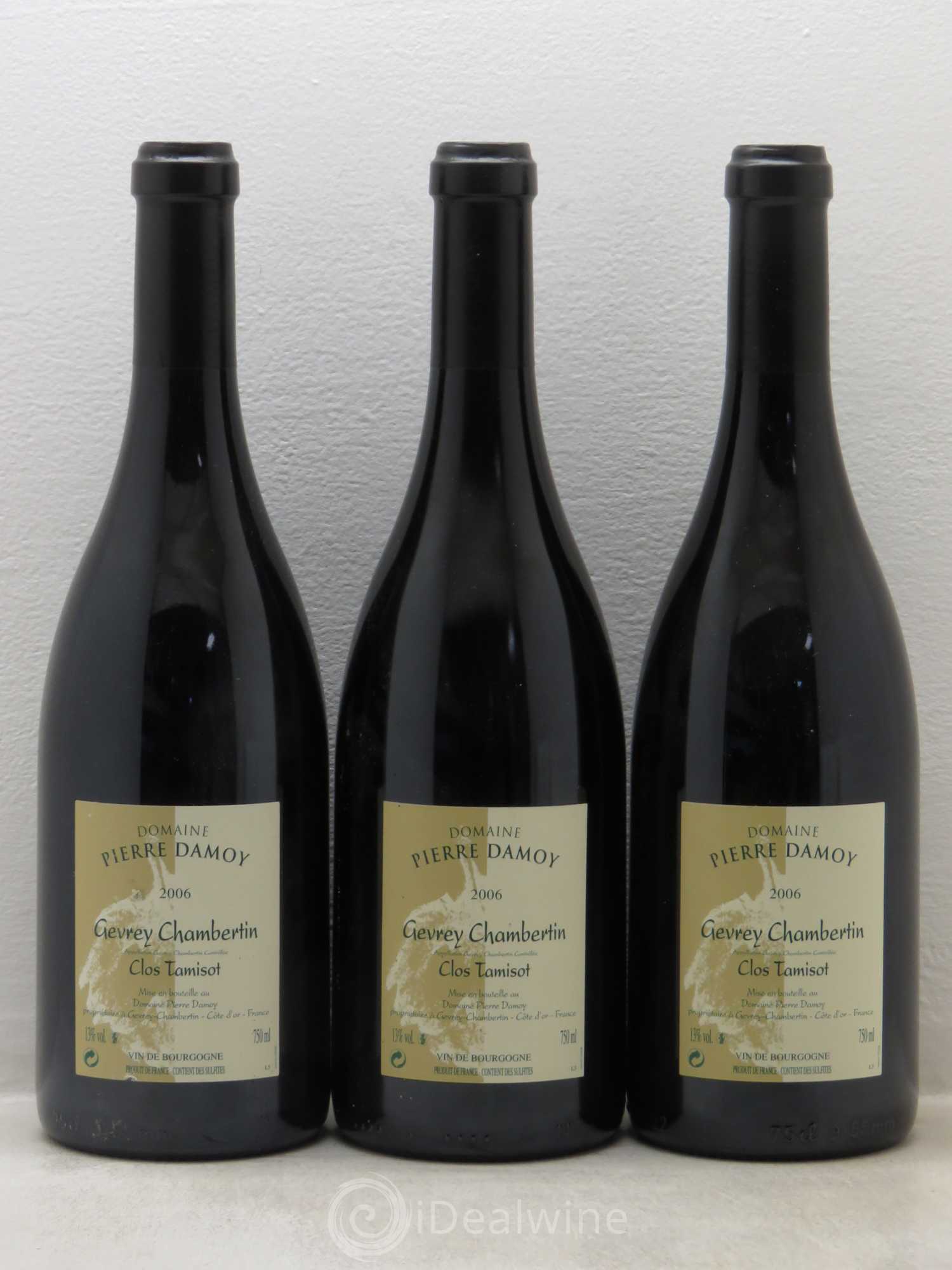 Gevrey-Chambertin Clos Tamisot Pierre Damoy 2006 - Posten von 3 Flaschen - 0