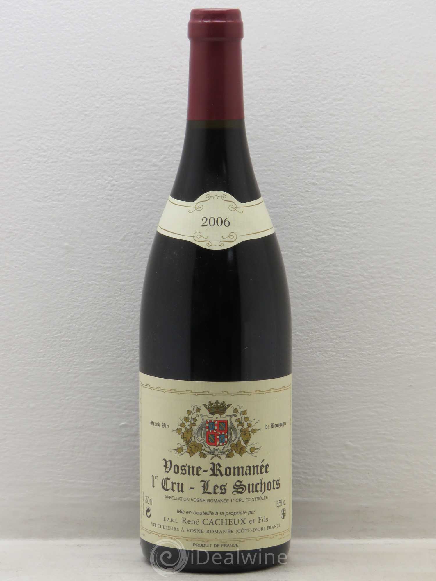 Vosne-Romanée 1er Cru Domaine René Cacheux 2006 - Lot de 1 bouteille - 0