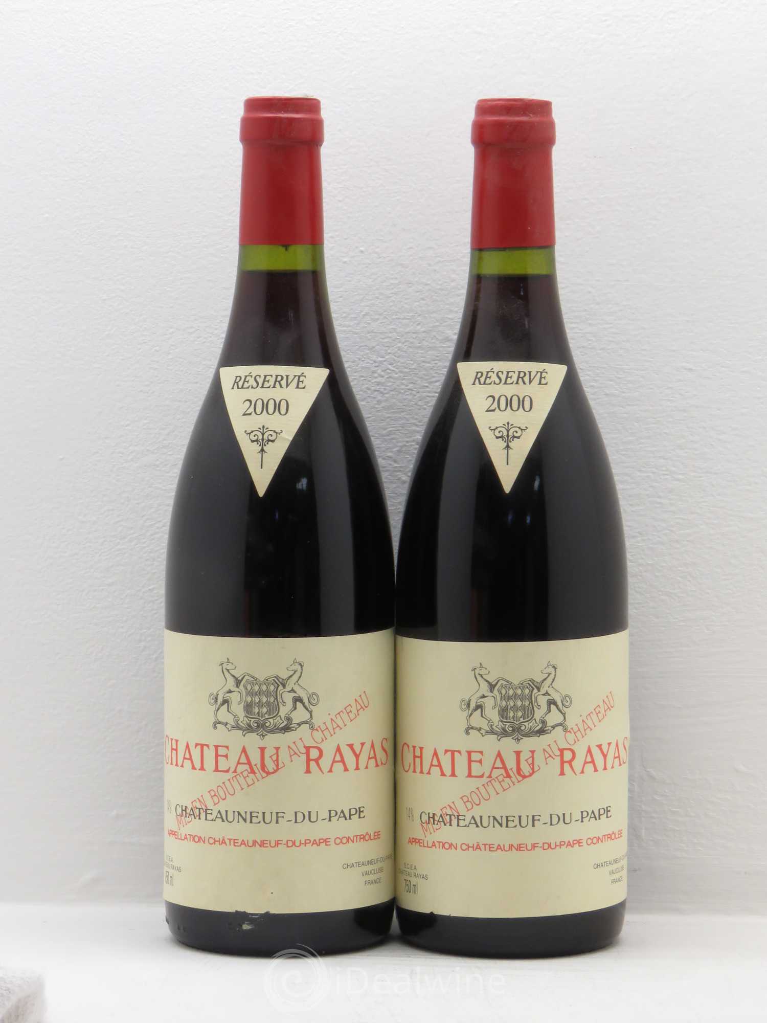 Châteauneuf-du-Pape Château Rayas Emmanuel Reynaud 2000 - Lot de 2 bouteilles - 0