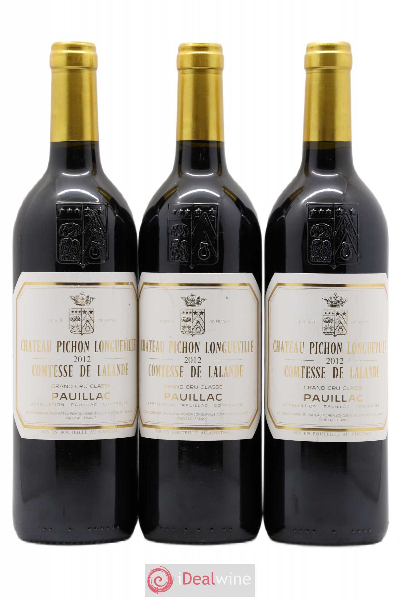 Château Pichon Longueville Comtesse de Lalande 2ème Grand Cru Classé 2012 - Lot de 3 bouteilles - 0