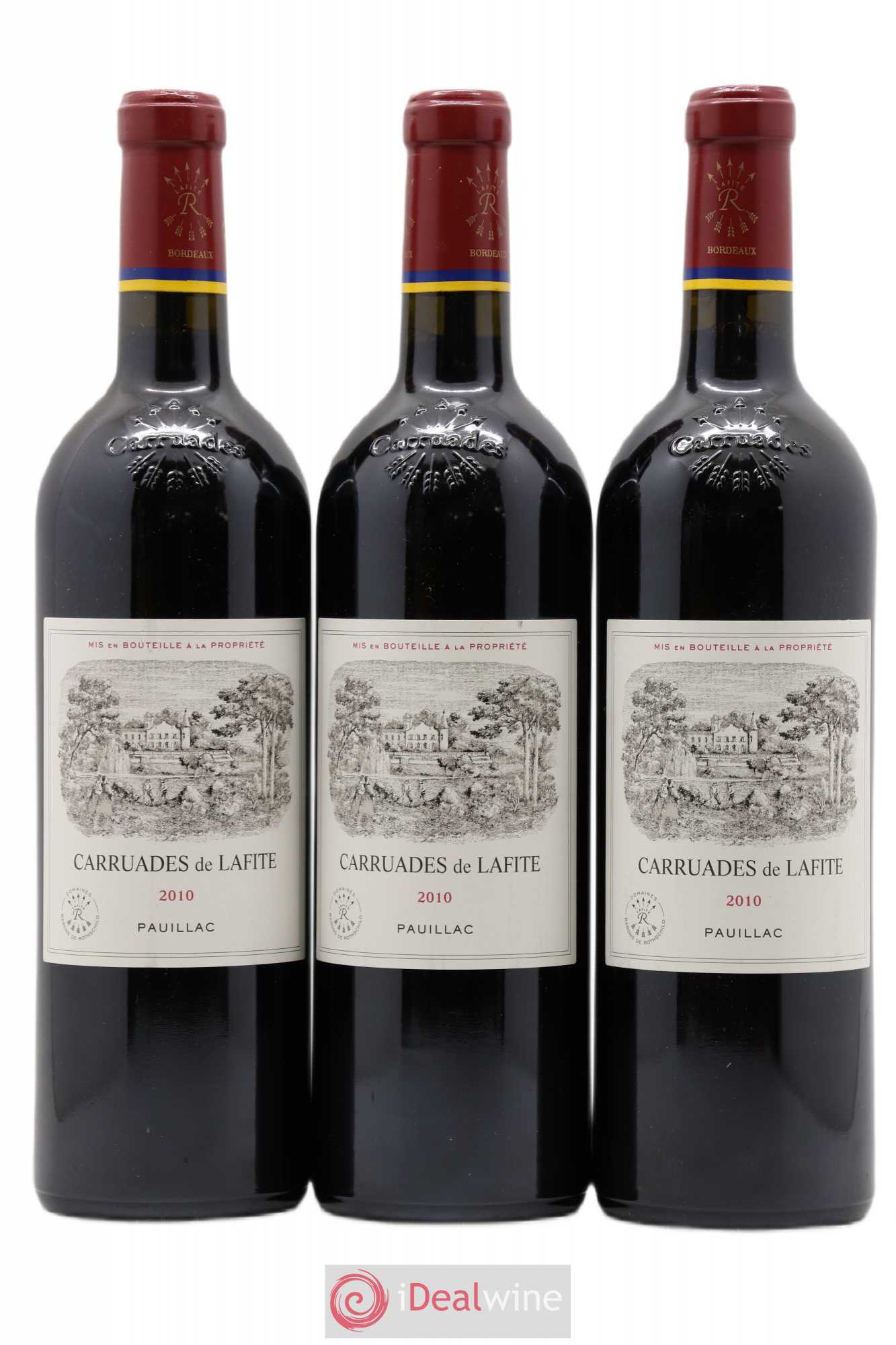 Carruades de Lafite Rothschild Second Vin 2010 - Lot de 3 bouteilles - 0
