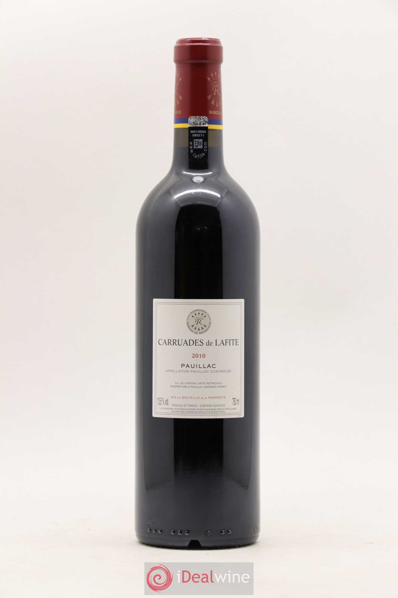 Carruades de Lafite Rothschild Second Vin 2010 - Lot de 1 bouteille - 1