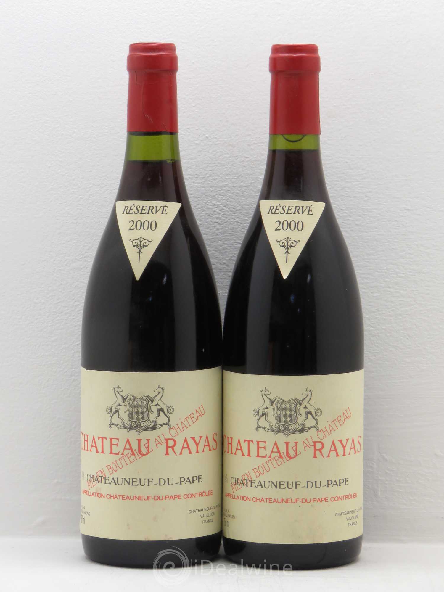 Châteauneuf-du-Pape Château Rayas Emmanuel Reynaud 2000 - Lot de 2 bouteilles - 0