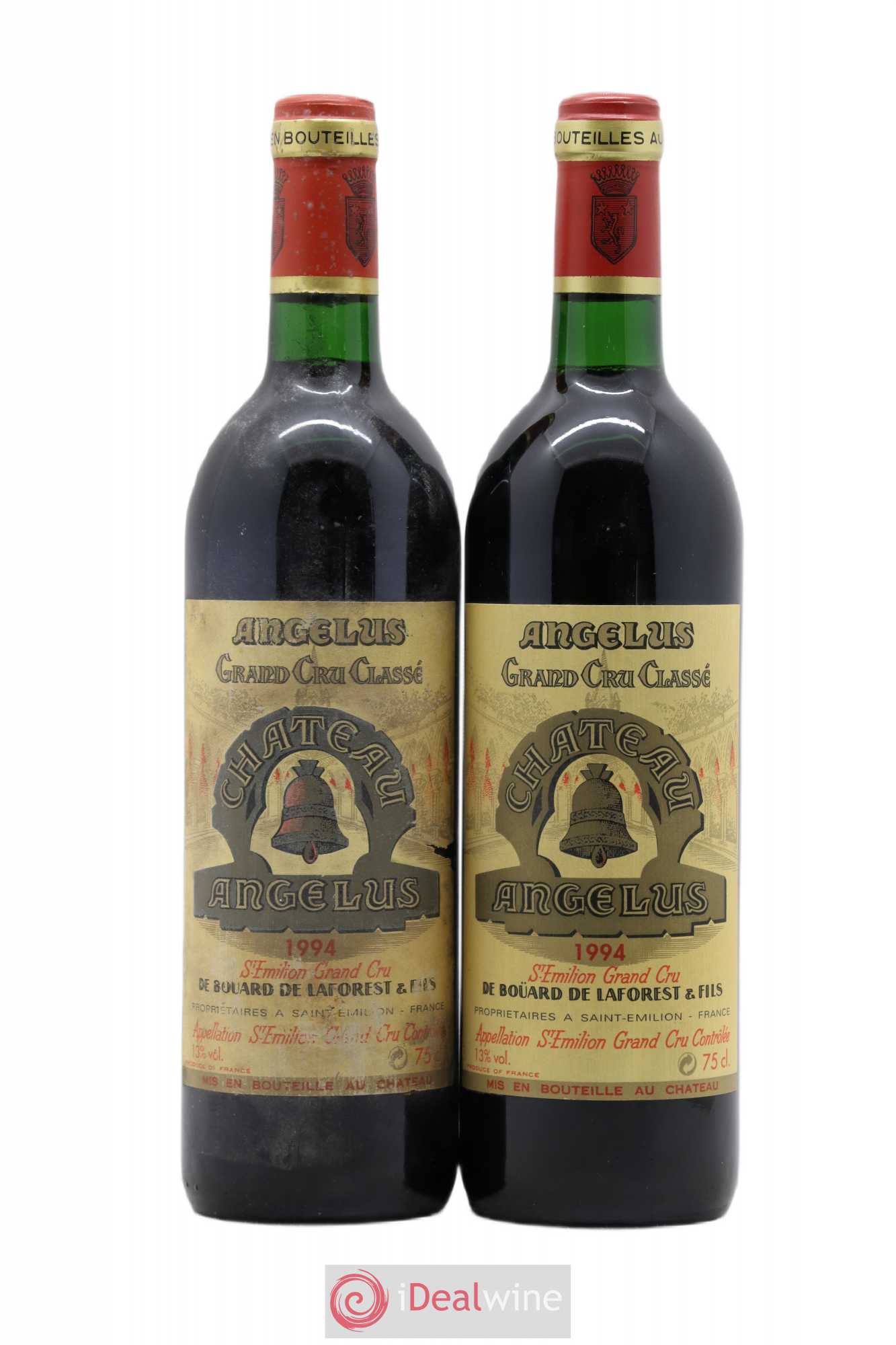 Château Angélus 1er Grand Cru Classé A 1994 - Lot de 2 bouteilles - 0