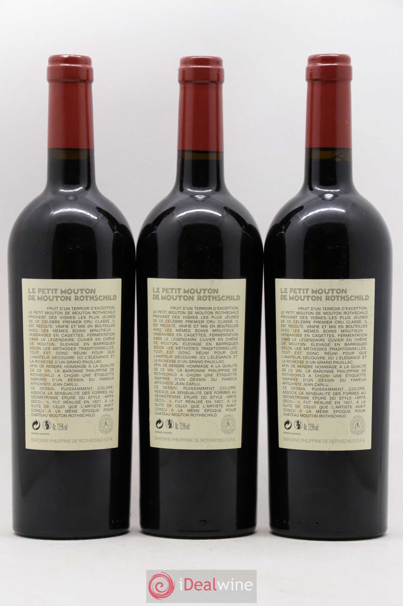 Petit Mouton Second Vin 2010 - Lot de 3 bouteilles - 1