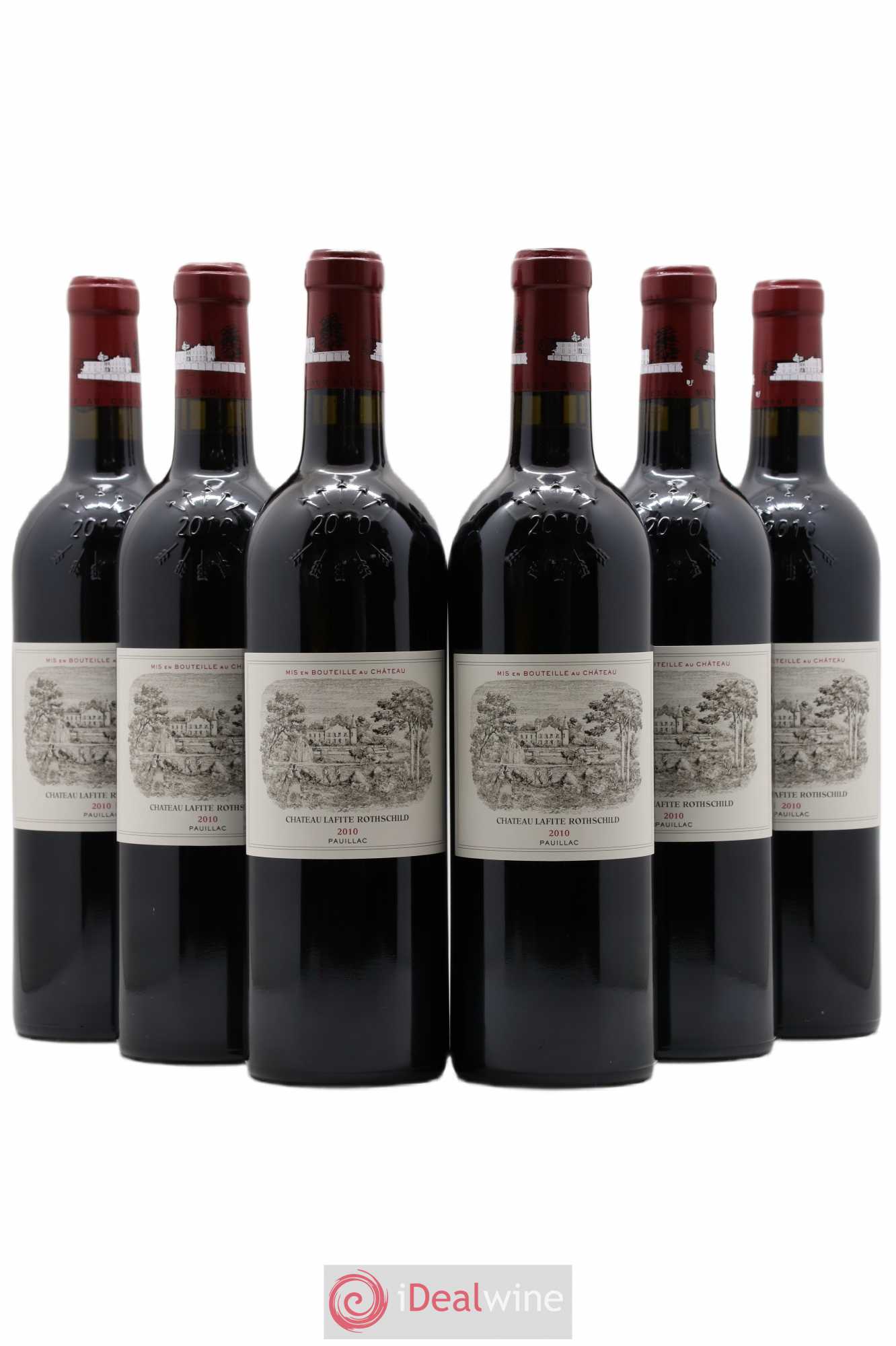 Château Lafite Rothschild 1er Grand Cru Classé 2010 - Lot de 6 bouteilles - 0