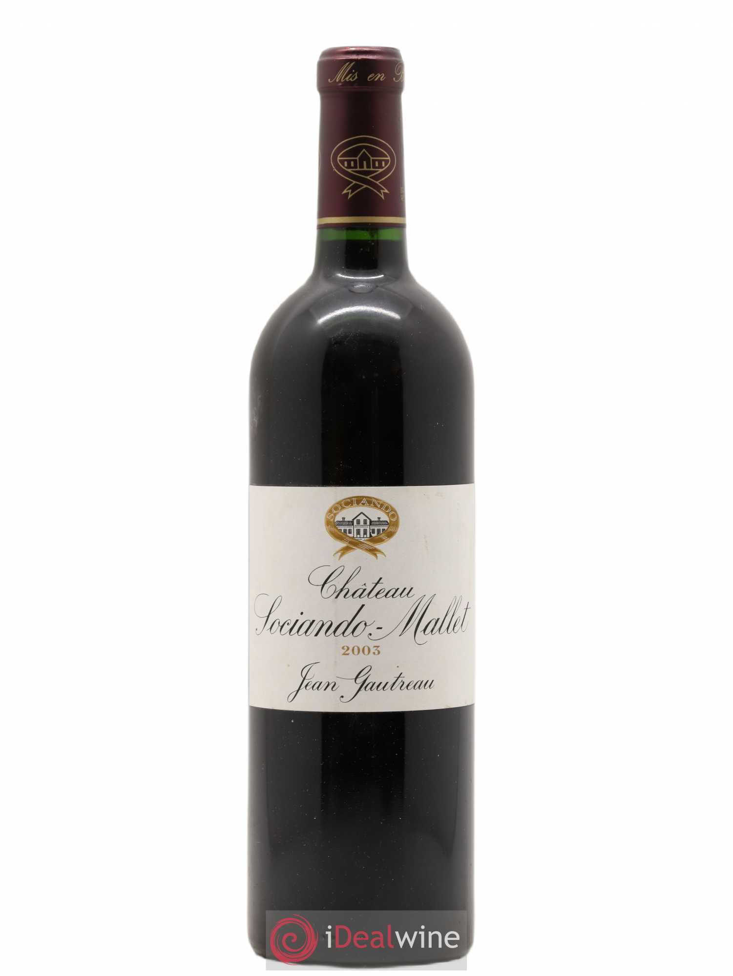Château Sociando Mallet 2003 - Lot de 1 bouteille - 0