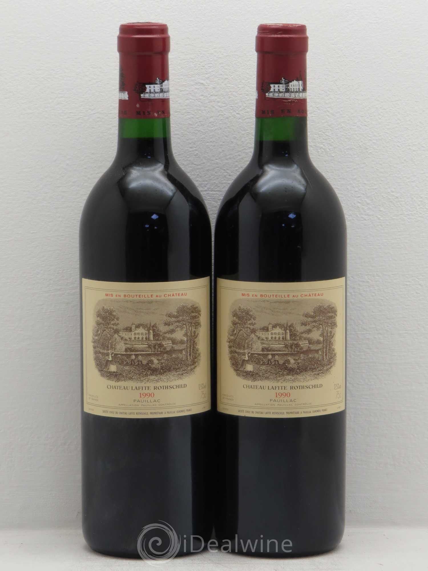 Château Lafite Rothschild 1er Grand Cru Classé 1990 - Lot de 2 bouteilles - 0