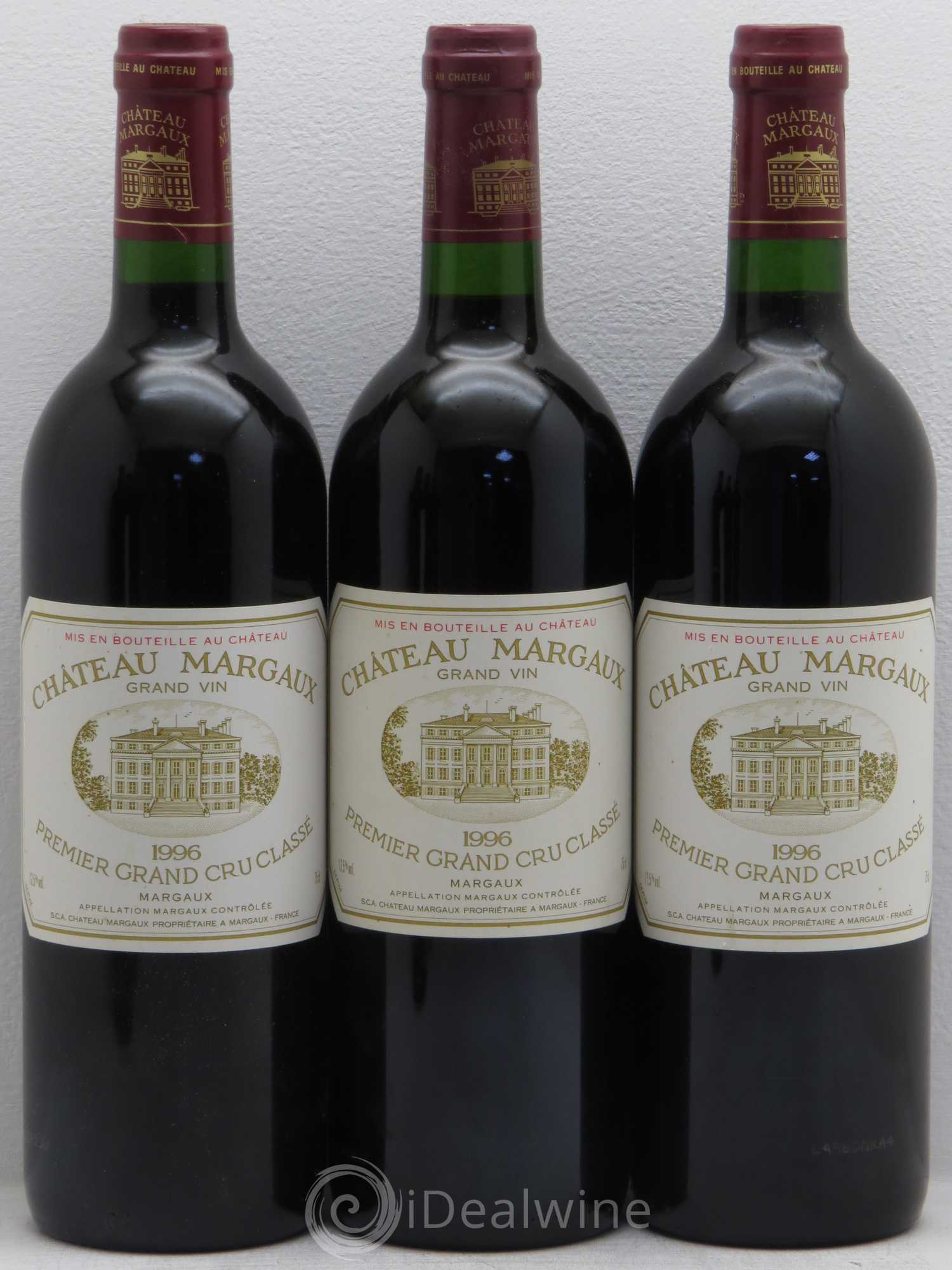 Château Margaux 1er Grand Cru Classé 1996 - Lot de 12 bouteilles - 1