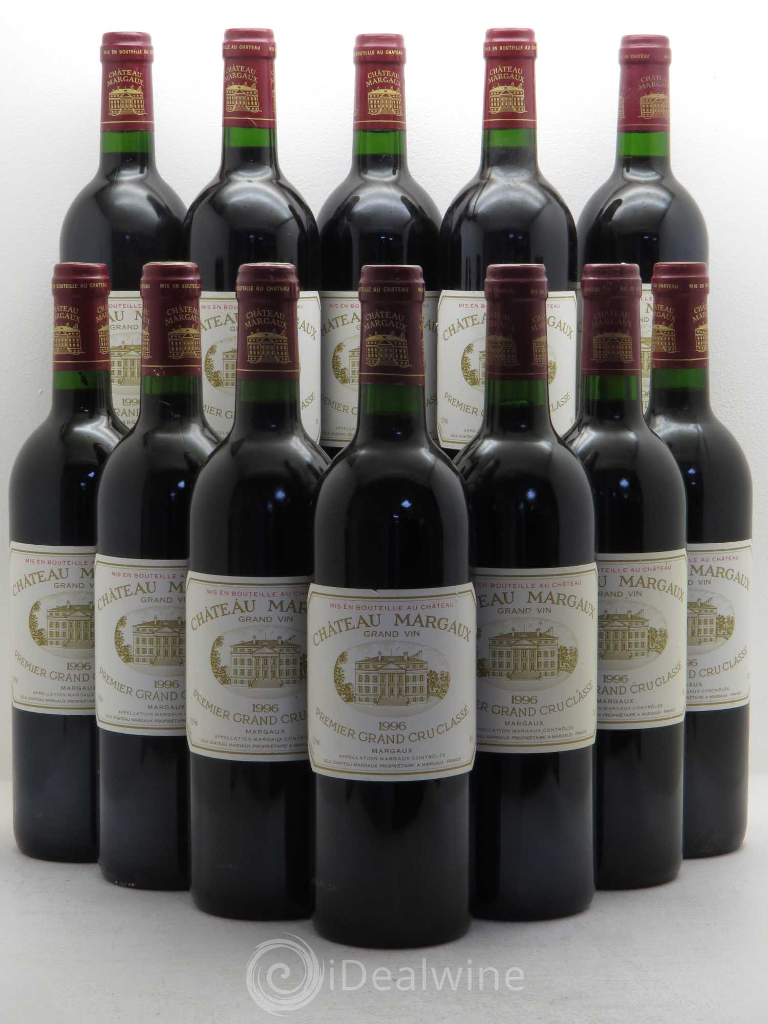 Château Margaux 1er Grand Cru Classé 1996 - Lot de 12 bouteilles - 0