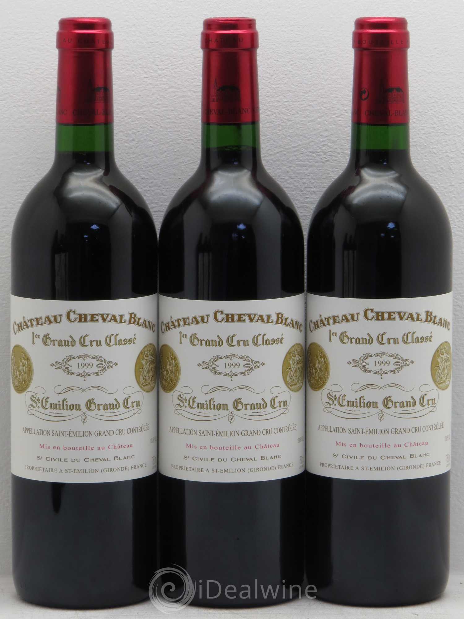 Château Cheval Blanc 1er Grand Cru Classé A 1999 - Lot de 6 bouteilles - 1