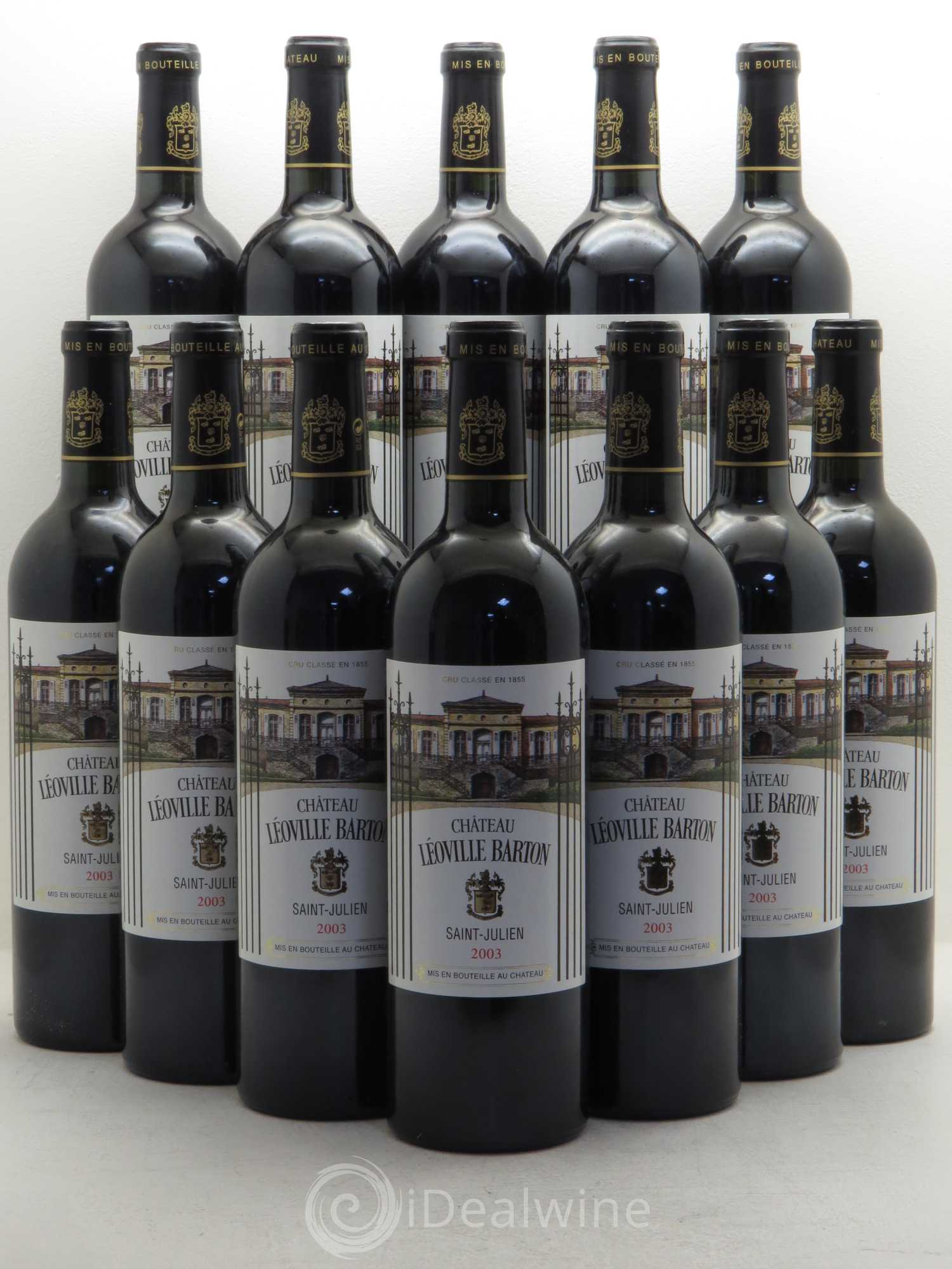 Château Léoville Barton 2ème Grand Cru Classé 2003 - Lot de 12 bouteilles - 0