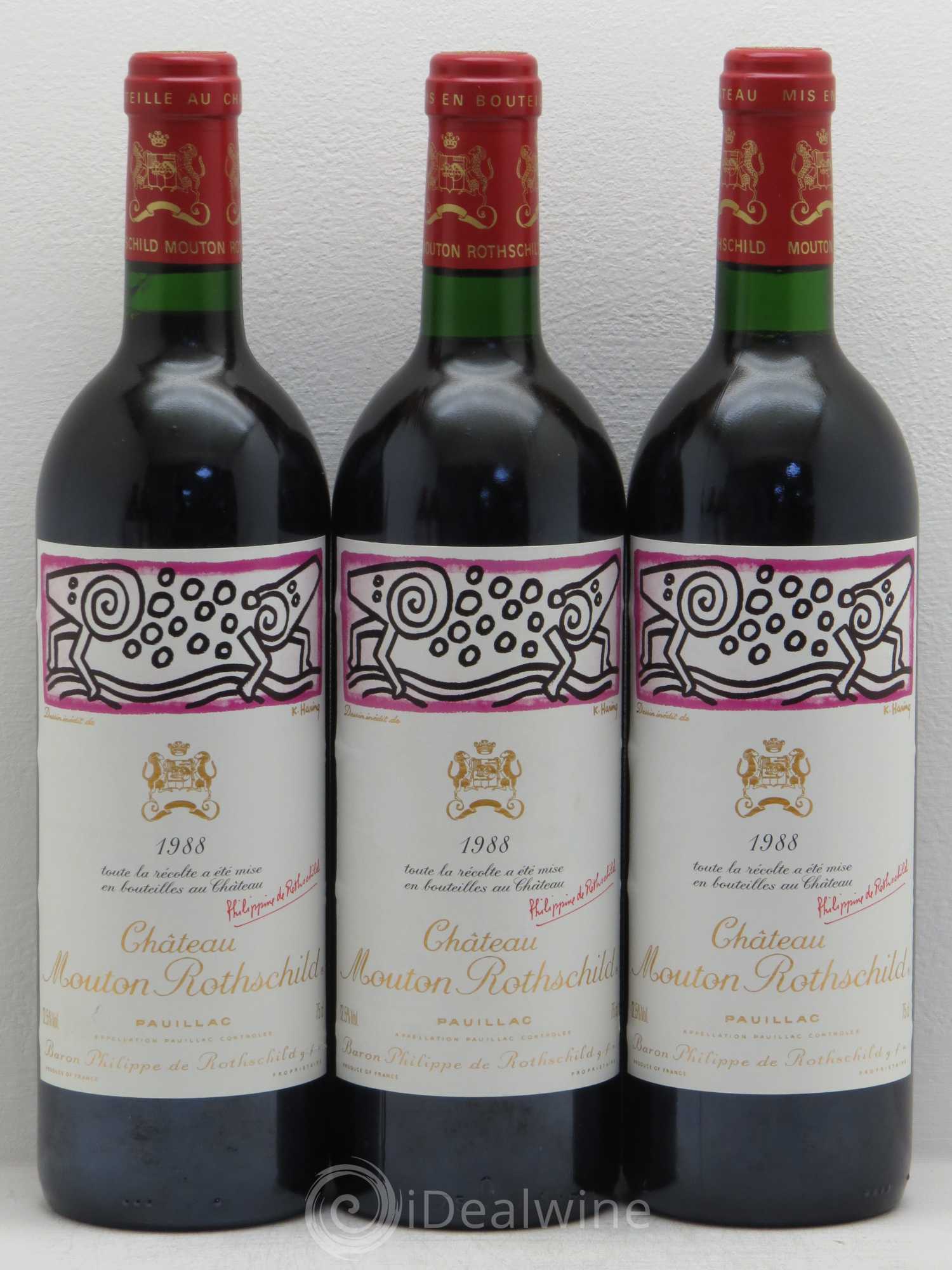 Château Mouton Rothschild 1er Grand Cru Classé 1988 - Lot de 6 bouteilles - 2
