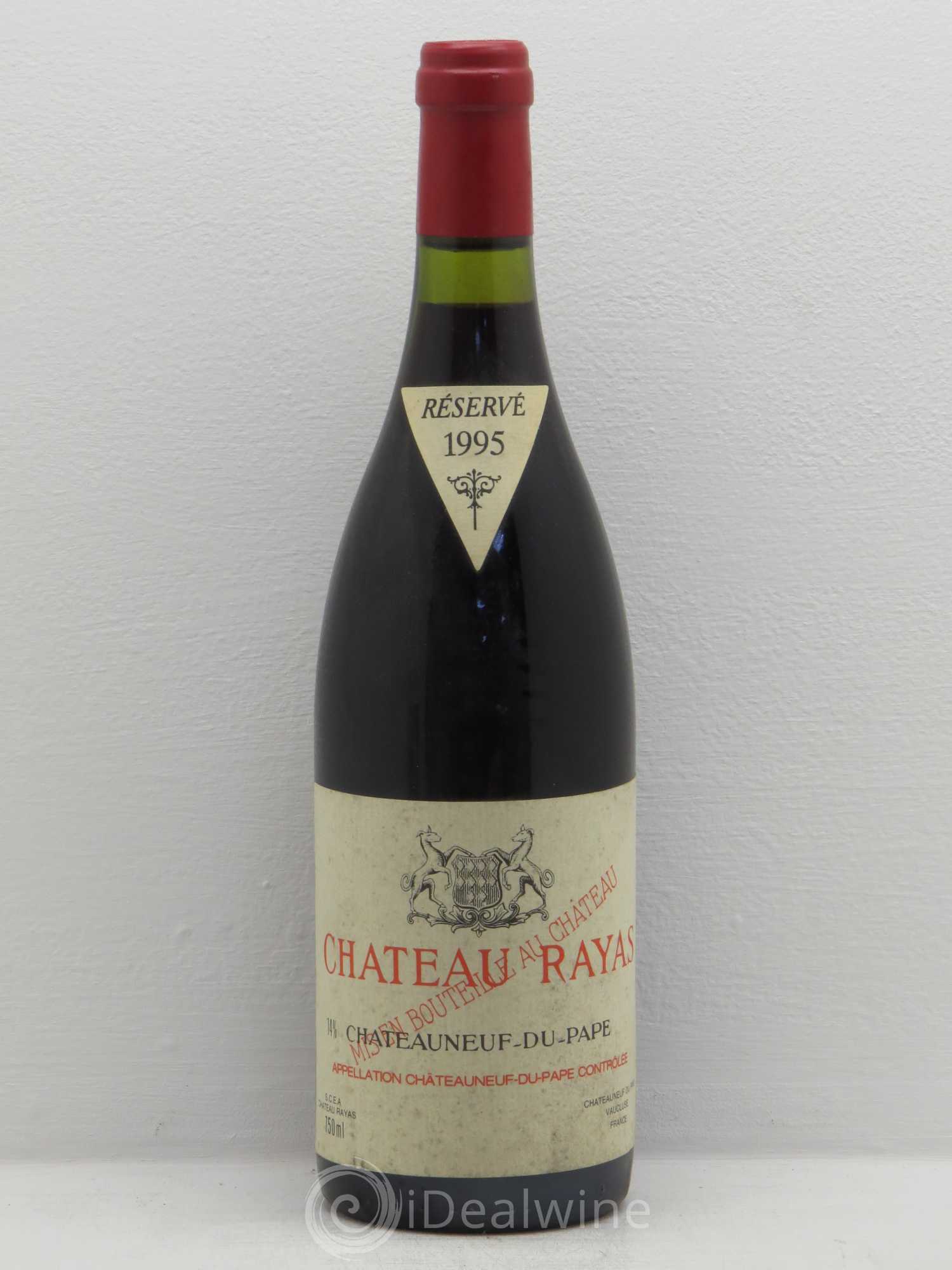 Châteauneuf-du-Pape Château Rayas Emmanuel Reynaud 1995 - Lot de 1 bouteille - 0