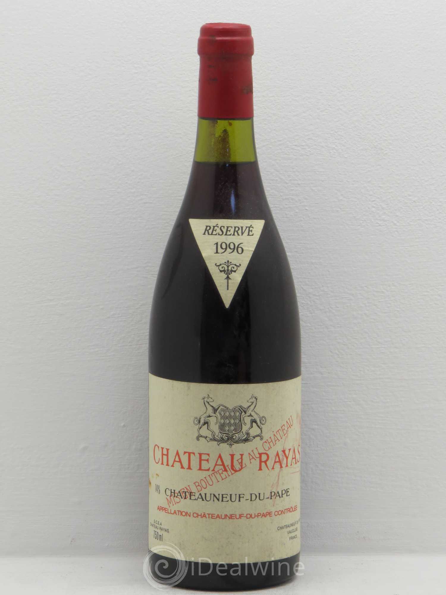 Châteauneuf-du-Pape Château Rayas Emmanuel Reynaud 1996 - Lot de 1 bouteille - 0
