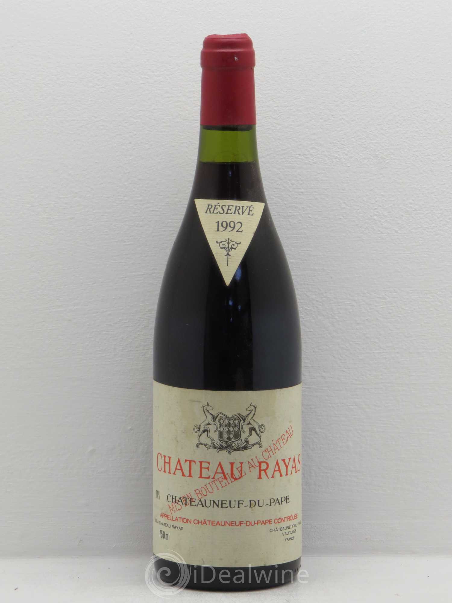 Châteauneuf-du-Pape Château Rayas Emmanuel Reynaud 1992 - Lot de 1 bouteille - 0