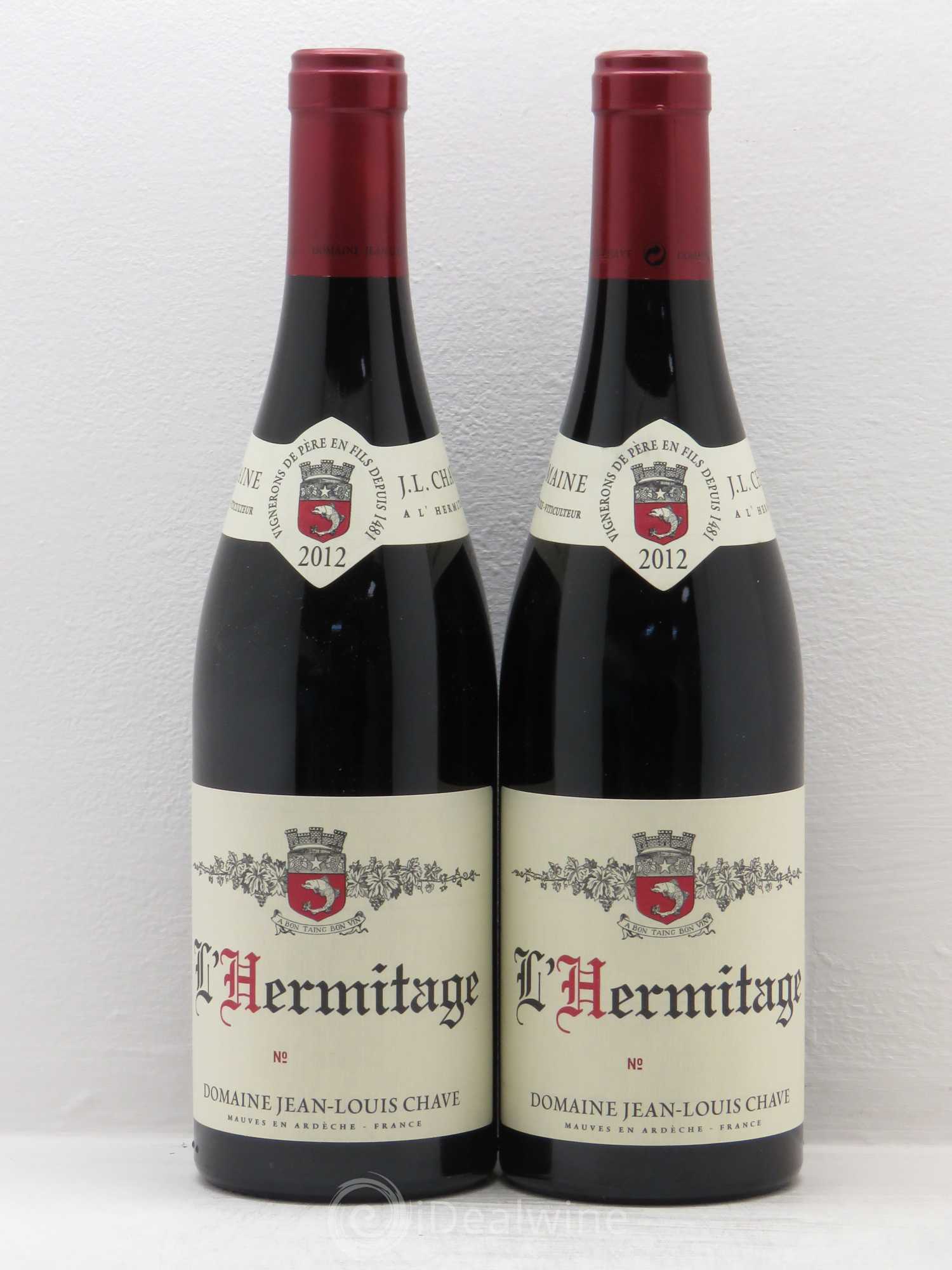 Hermitage Jean-Louis Chave 2012 - Lot de 2 bouteilles - 0