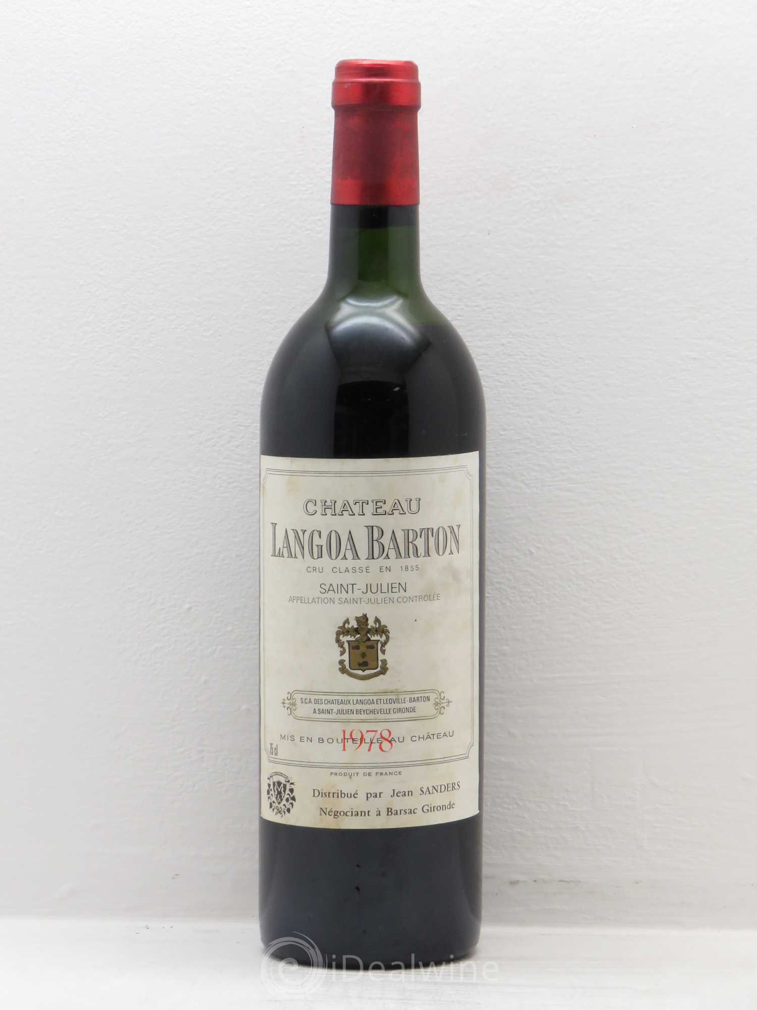 Château Langoa Barton 3ème Grand Cru Classé 1978 - Lot de 1 bouteille - 0