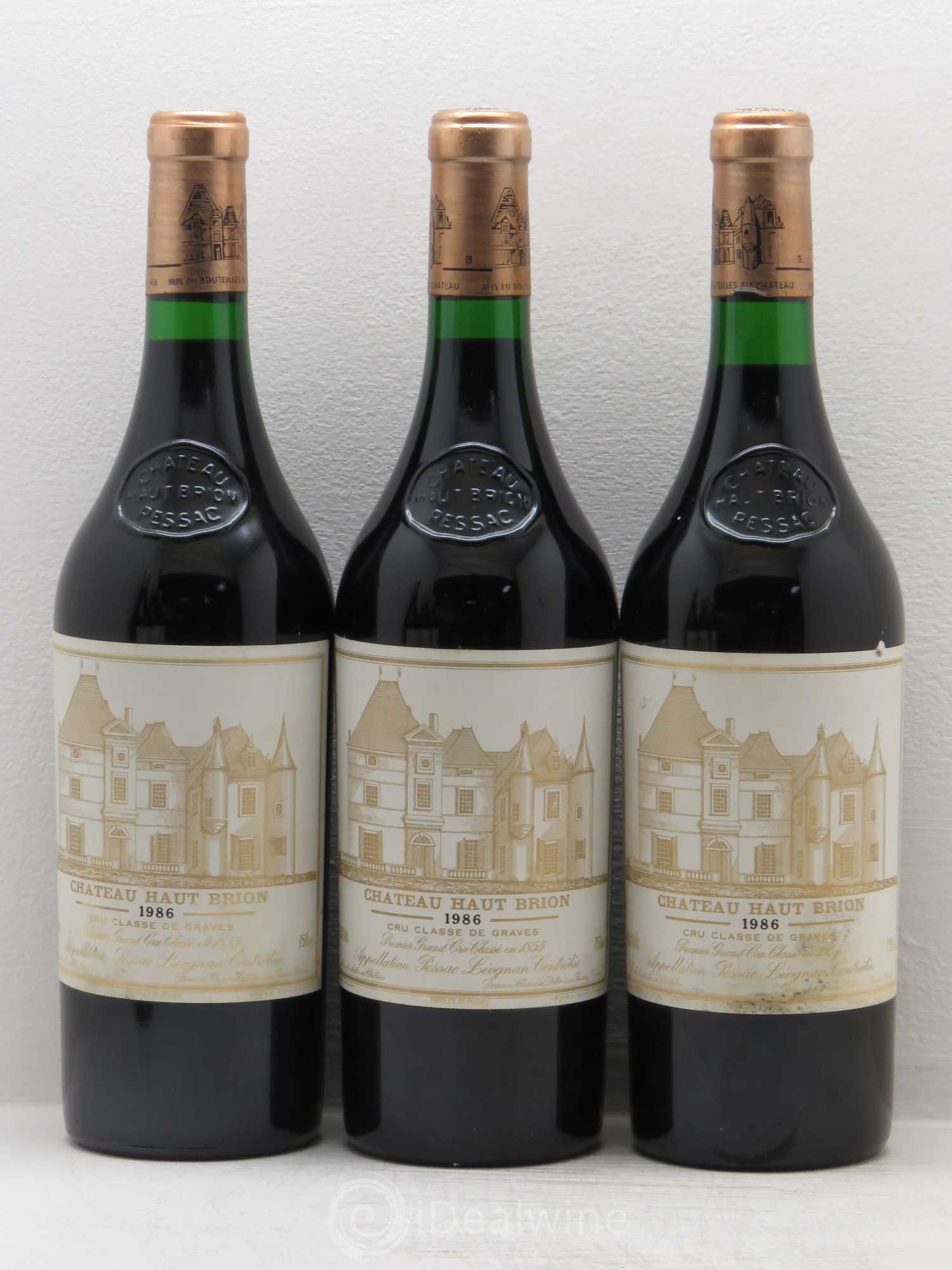 Château Haut Brion 1er Grand Cru Classé 1986 - Lot de 6 bouteilles - 1