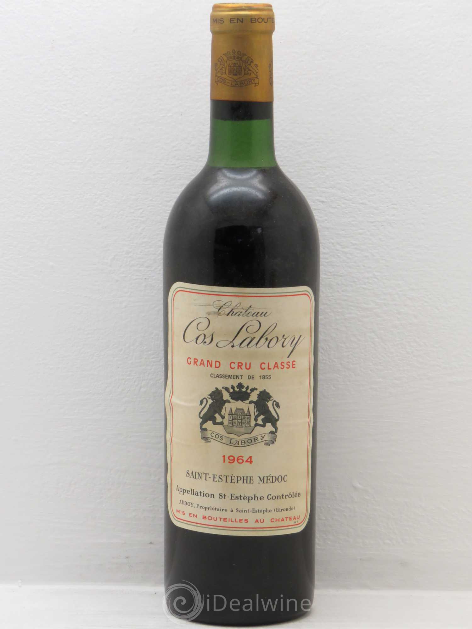 Château Cos Labory 5ème Grand Cru Classé 1964 - Lot de 1 bouteille - 0