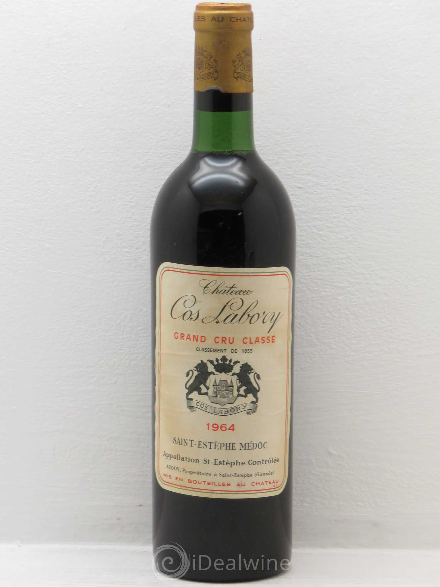 Château Cos Labory 5ème Grand Cru Classé 1964 - Lot de 1 bouteille - 0