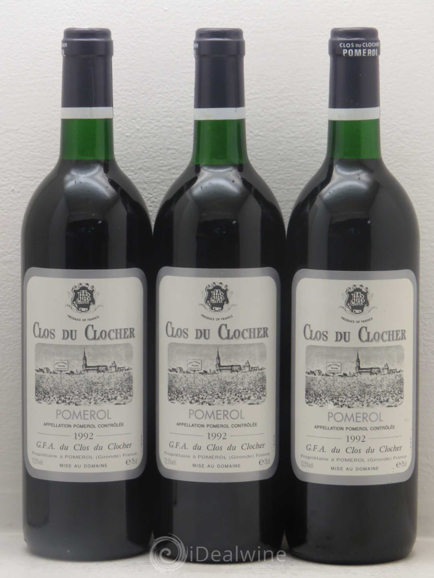 Clos du Clocher 1992 - Lot de 12 bouteilles - 2
