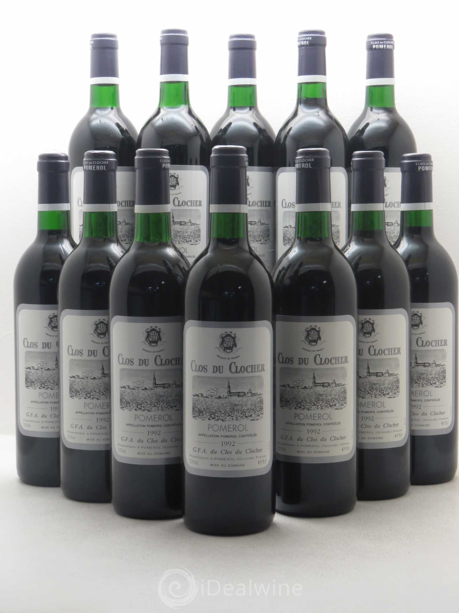 Clos du Clocher 1992 - Lot de 12 bouteilles - 0