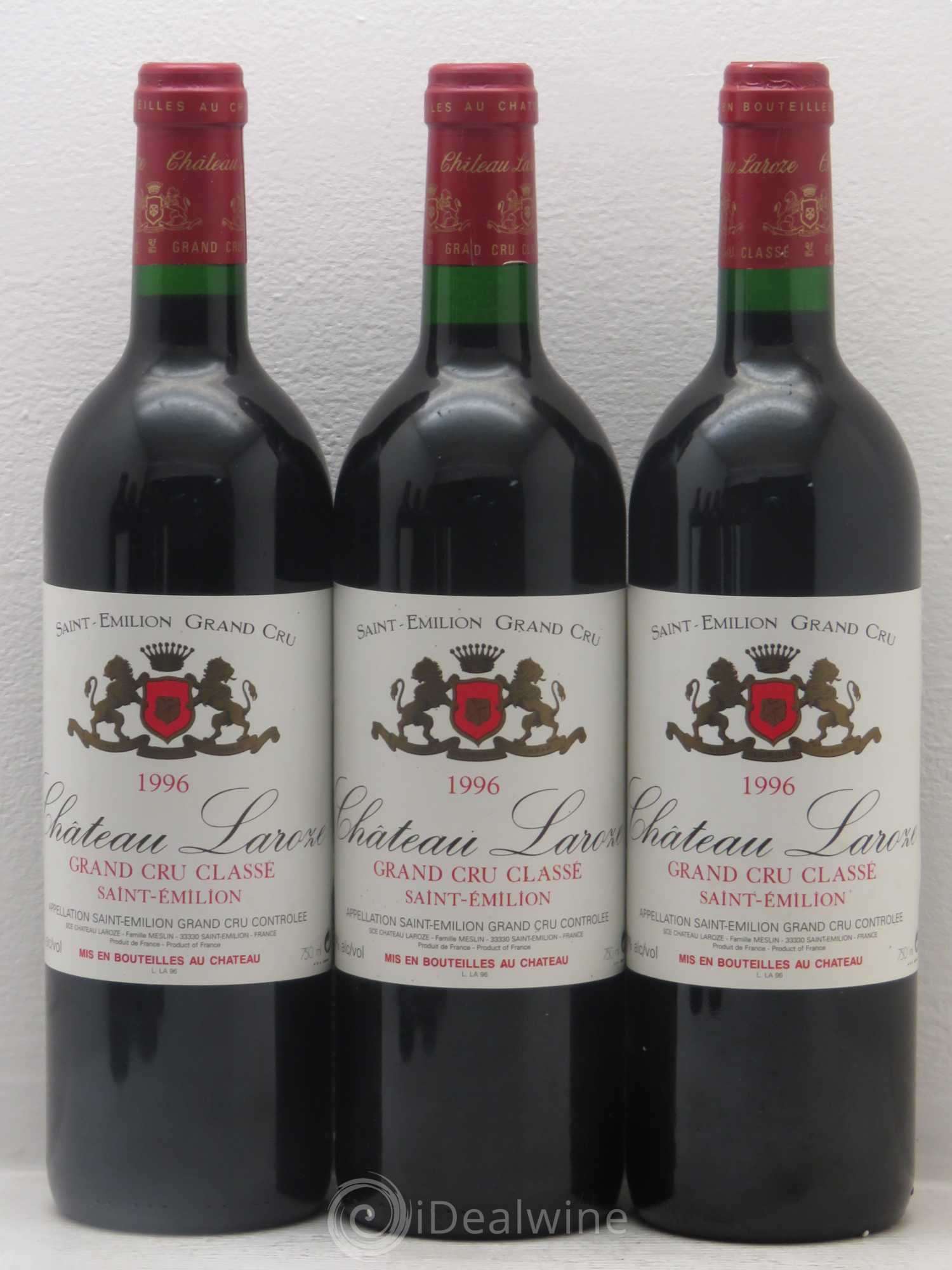 Château Laroze Grand Cru Classé 1996 - Lot de 12 bouteilles - 1
