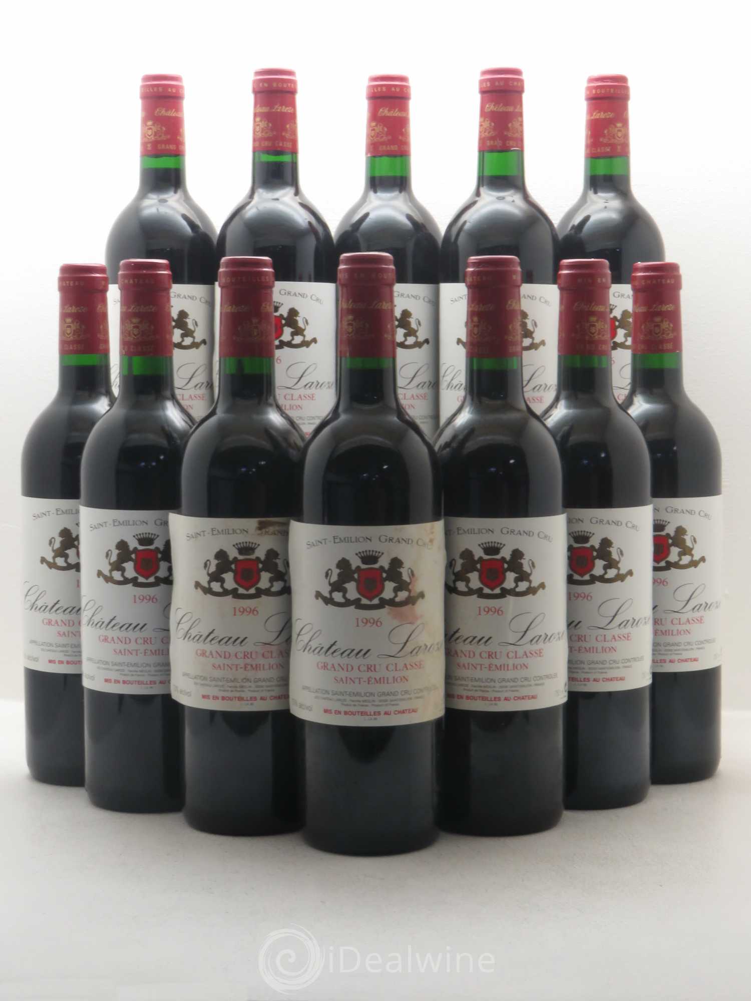 Château Laroze Grand Cru Classé 1996 - Lot de 12 bouteilles - 0