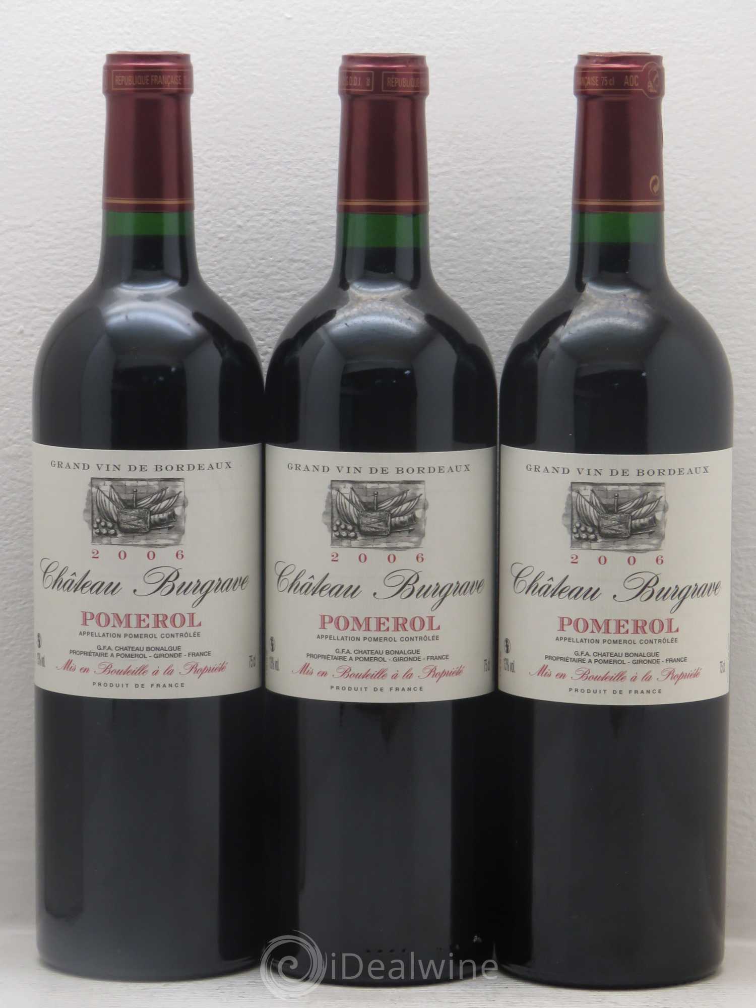 Pomerol Château Burgrave 2006 - Posten von 12 Flaschen - 2