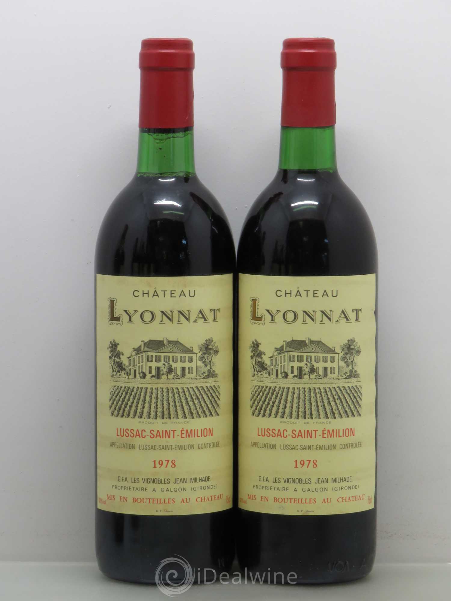 Château Lyonnat 1978 - Lot de 2 bouteilles - 0