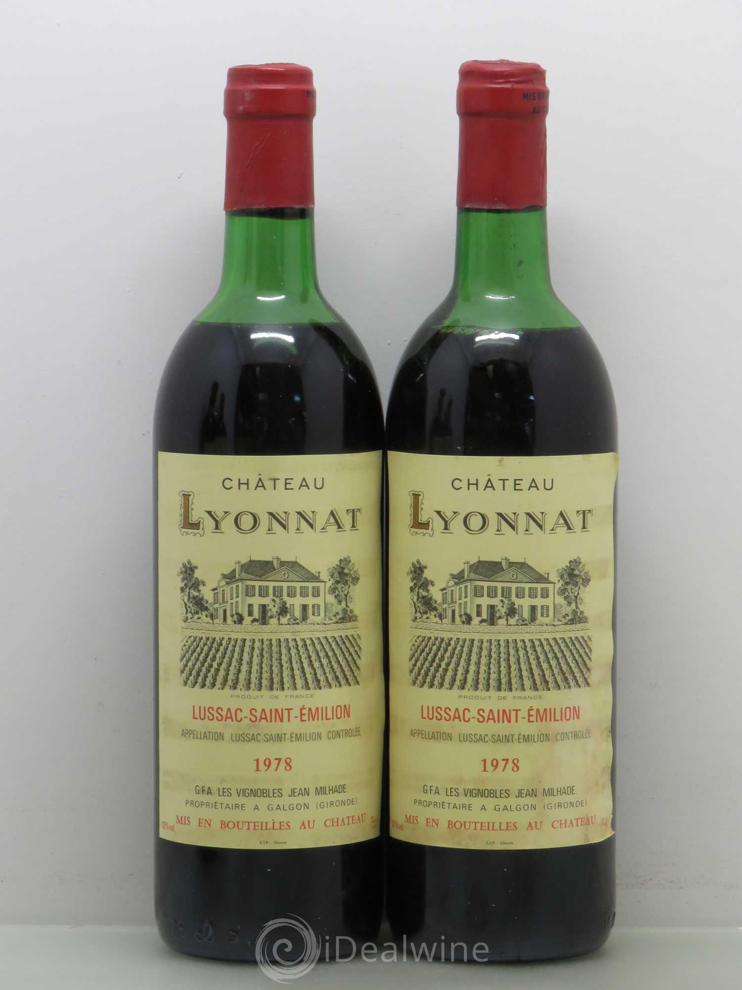 Château Lyonnat 1978 - Lot de 2 bouteilles - 0
