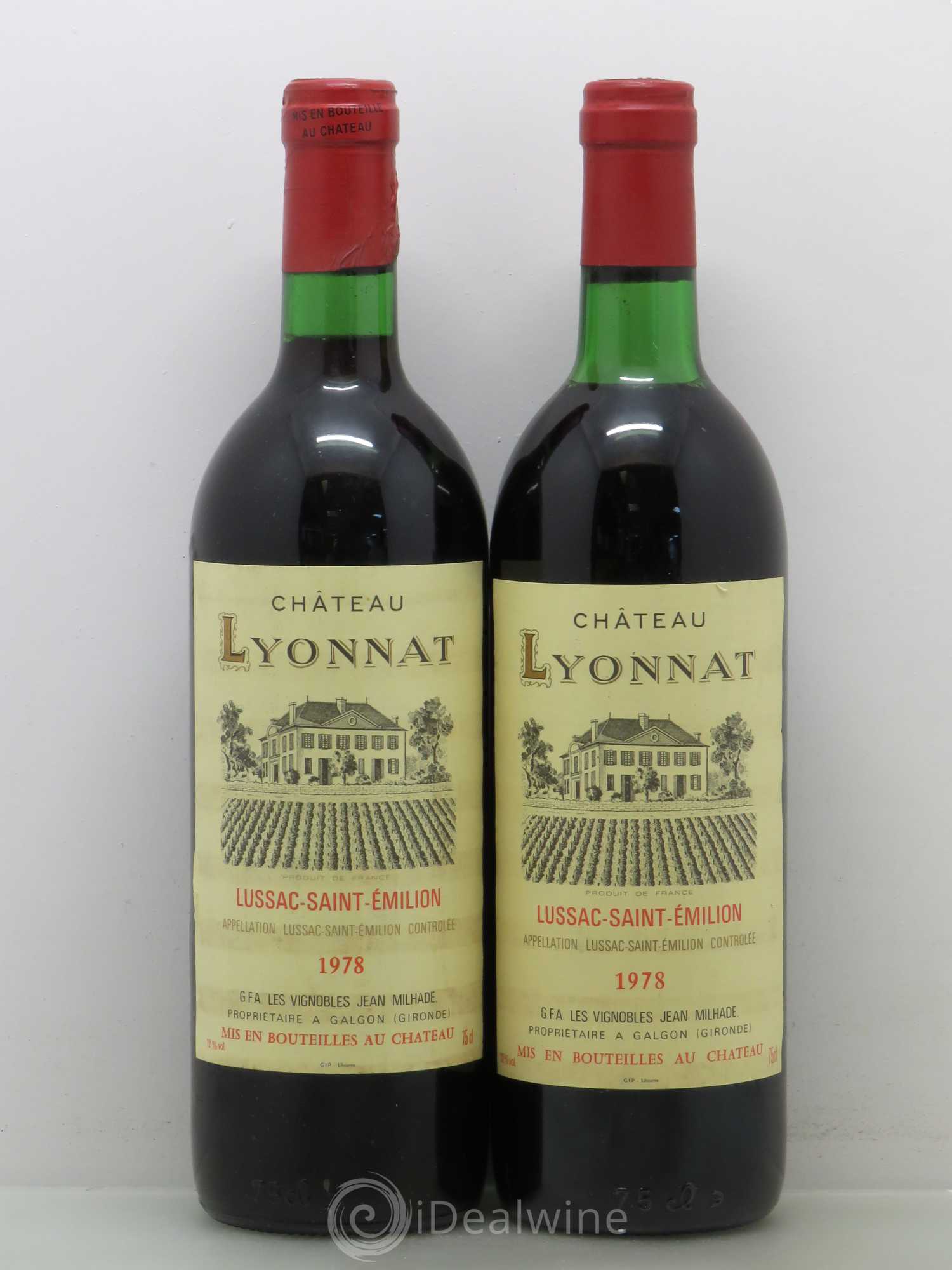 Château Lyonnat 1978 - Lot de 2 bouteilles - 0