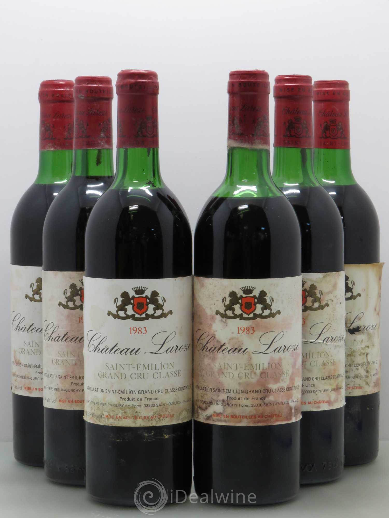 Château Laroze Grand Cru Classé (sans prix de réserve) 1983 - Lot de 6 bouteilles - 0