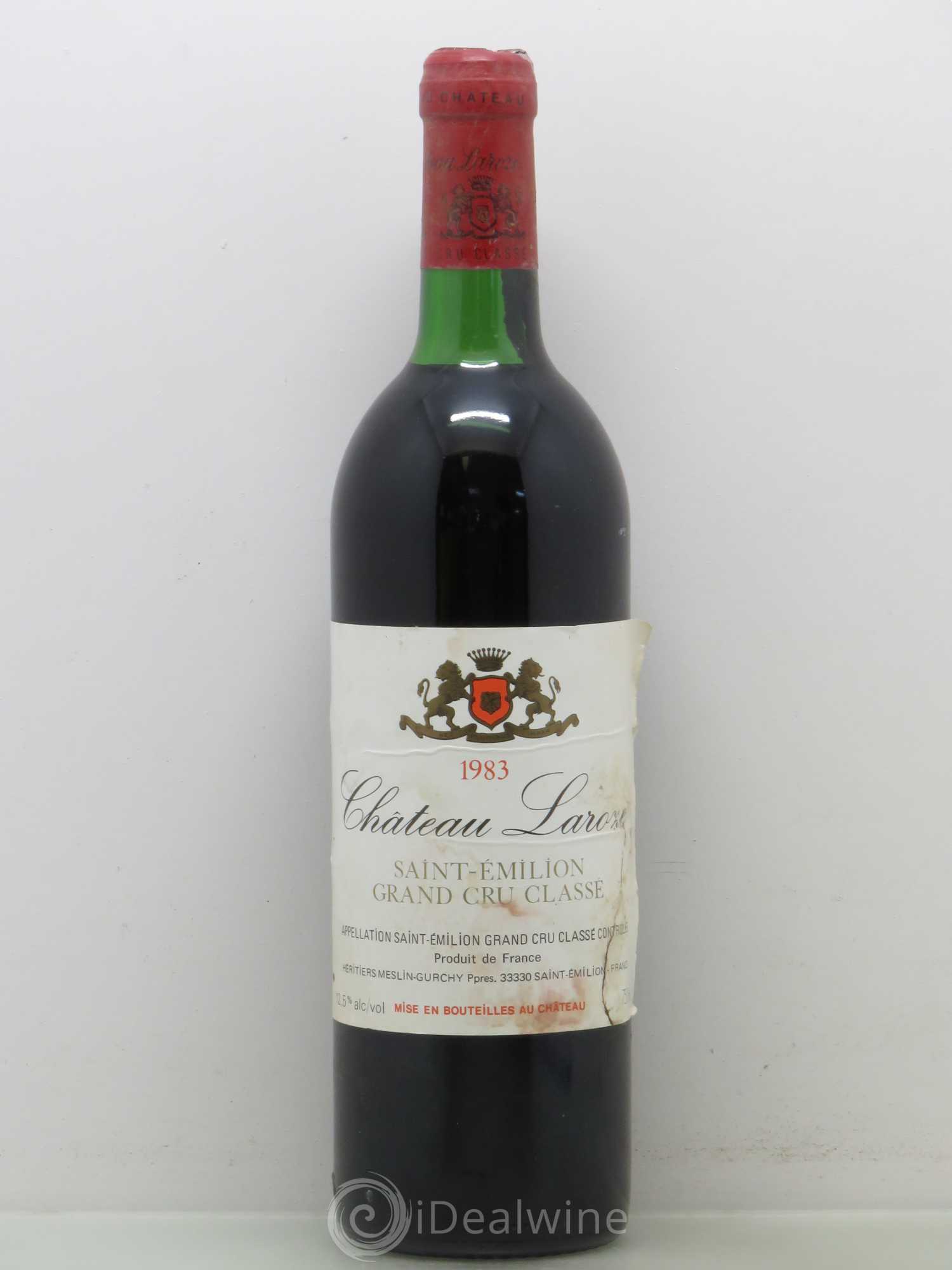 Château Laroze Grand Cru Classé 1983 - Lot de 1 bouteille - 0