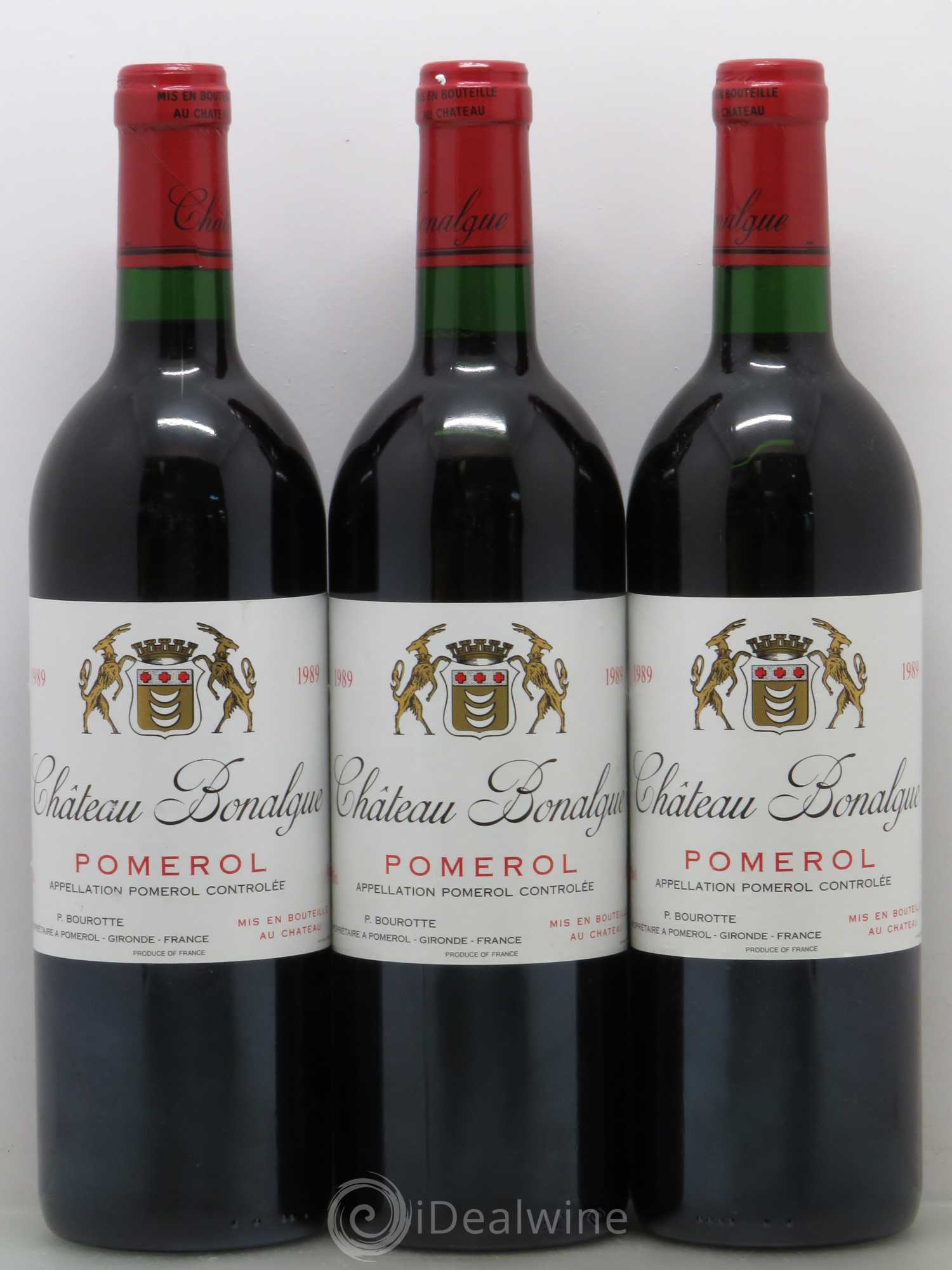 Château Bonalgue 1989 - Lot de 3 bouteilles - 0