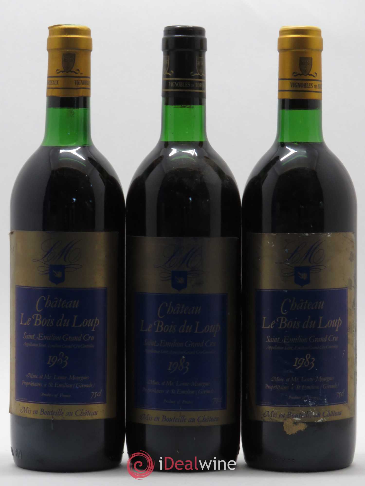 Saint-Émilion Grand Cru Château Le Bois Du Loup (sans prix de réserve) 1983 - Lot de 6 bouteilles - 2