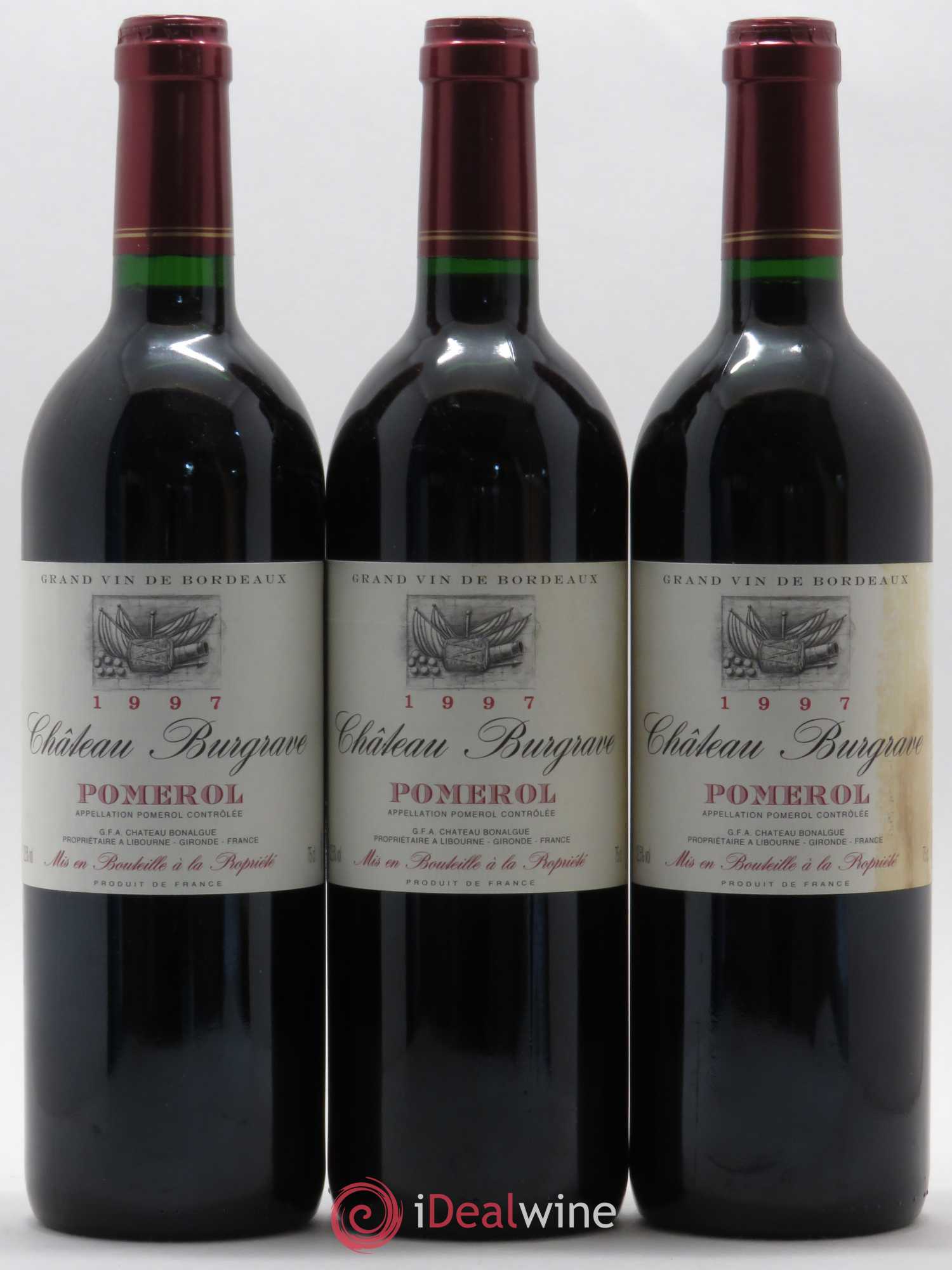 Pomerol Château Burgrave (sans prix de réserve) 1997 - Lot de 6 bouteilles - 1