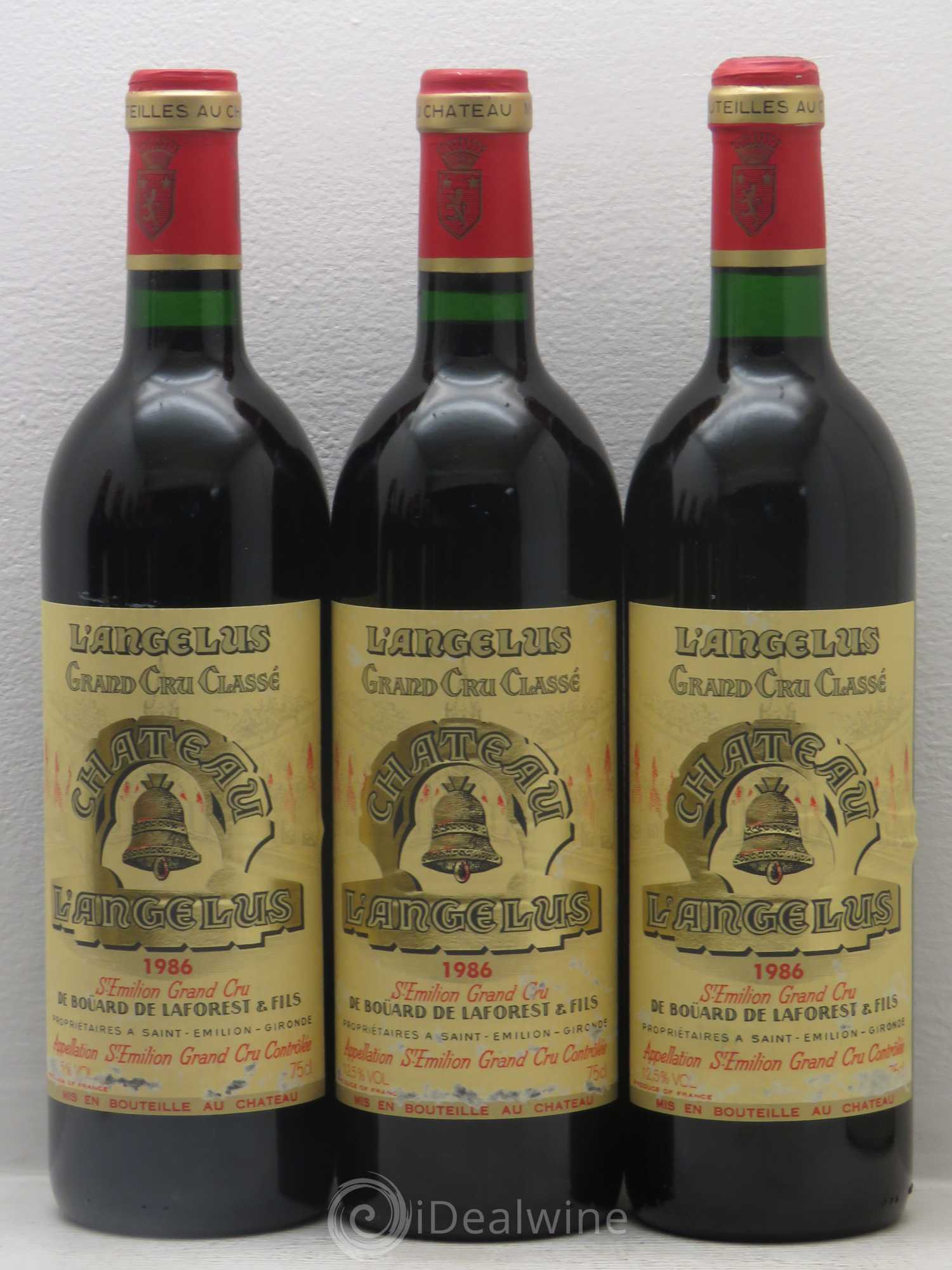 Château Angélus 1er Grand Cru Classé A 1986 - Lot de 11 bouteilles - 1