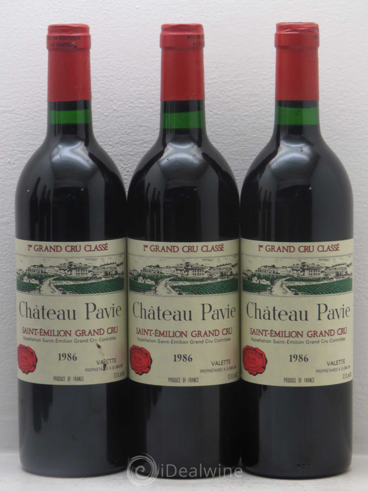 Château Pavie 1er Grand Cru Classé A 1986 - Lot de 6 bouteilles - 1