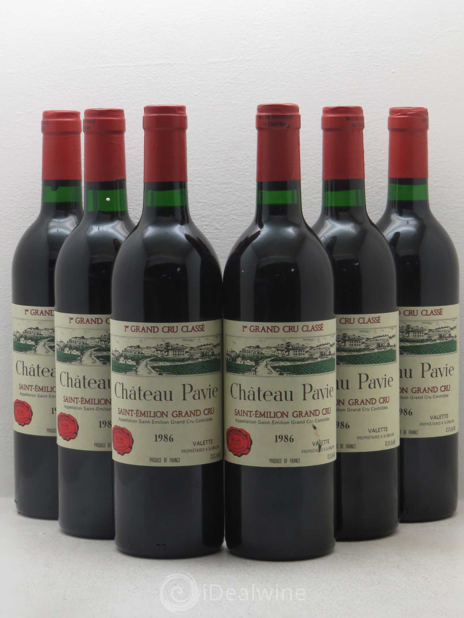 Château Pavie 1er Grand Cru Classé A 1986 - Lot de 6 bouteilles - 0